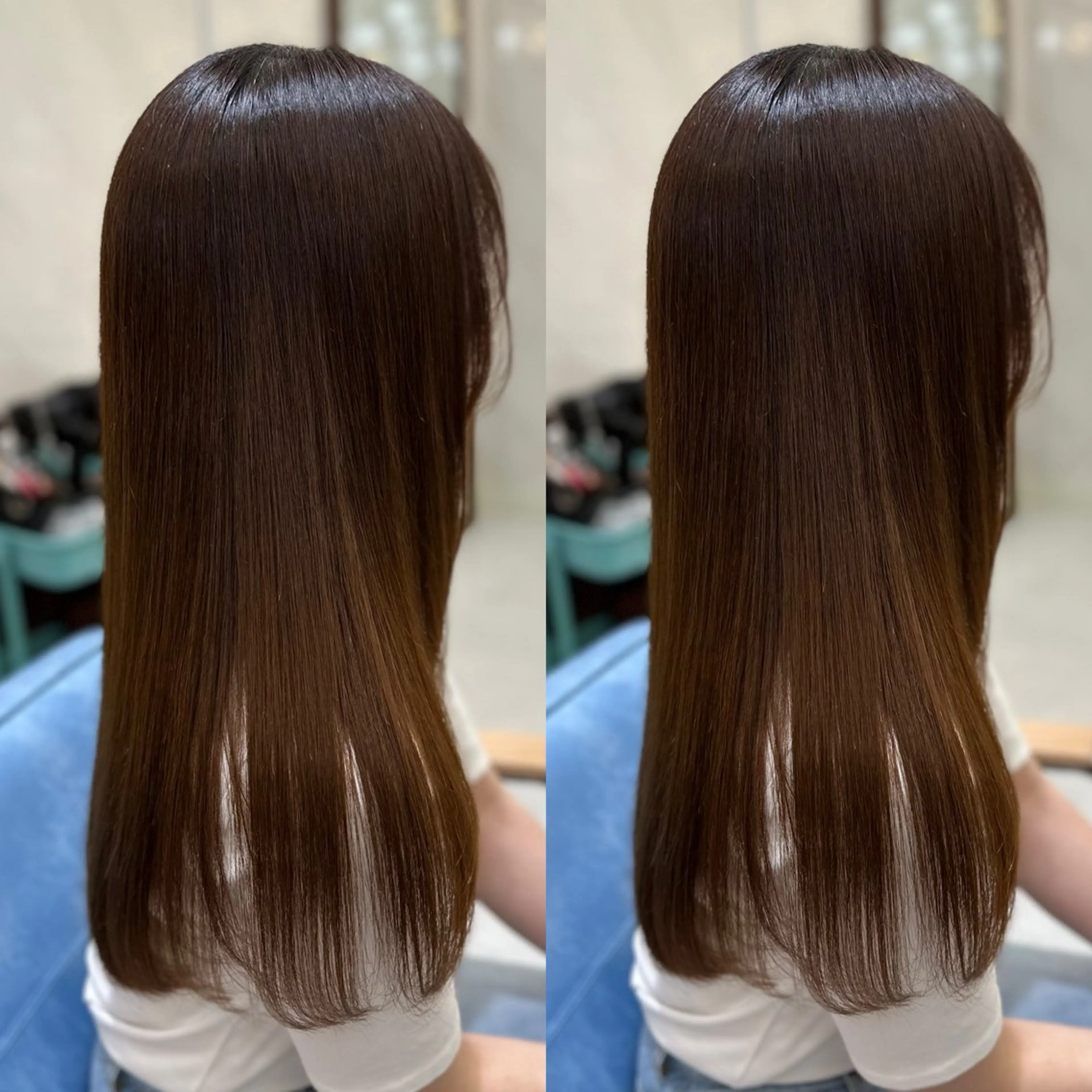 ロング 髪質改善🩵縮毛矯正 代々木/木下のヘアスタイル