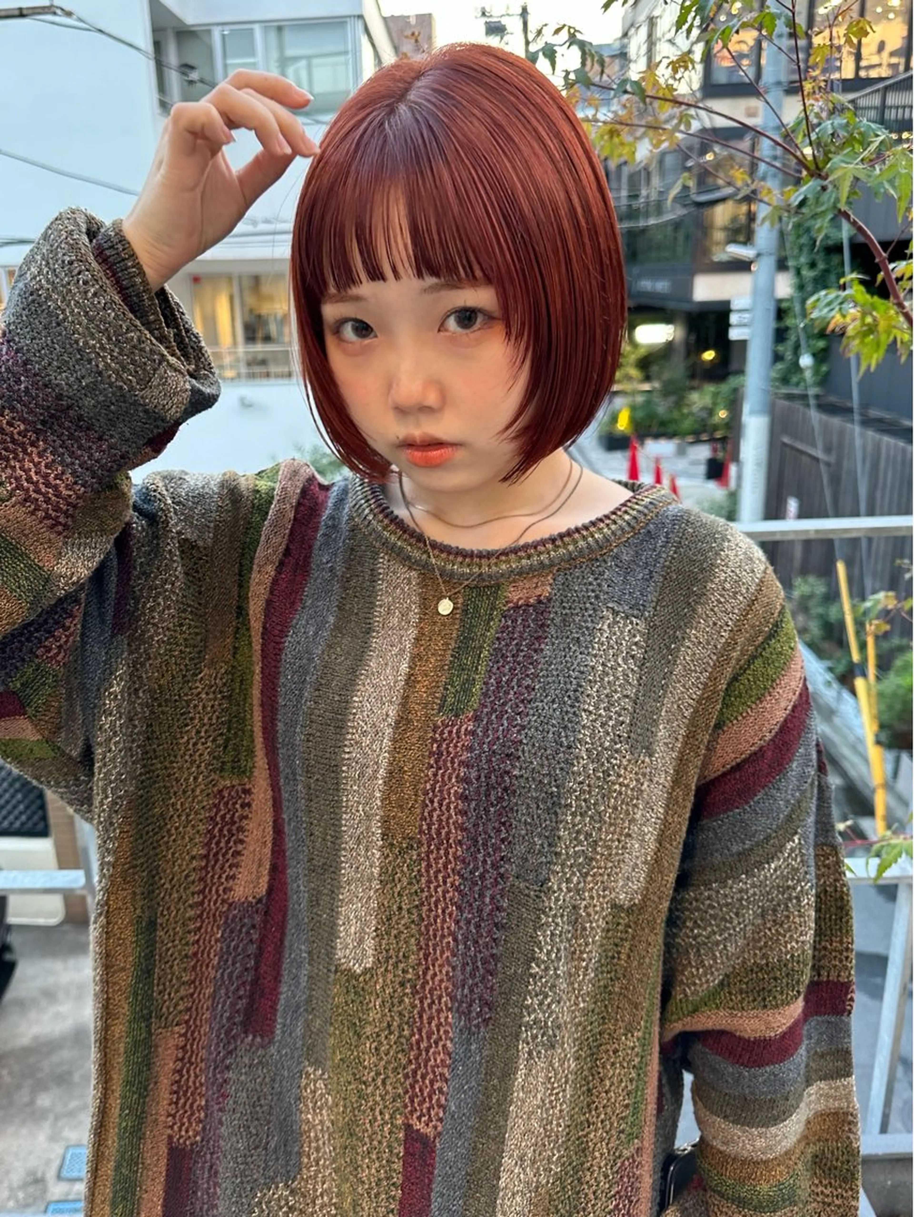 ショート ヘアカラー ボブ/似合わせカット /ニュアンスカラーのヘアスタイル