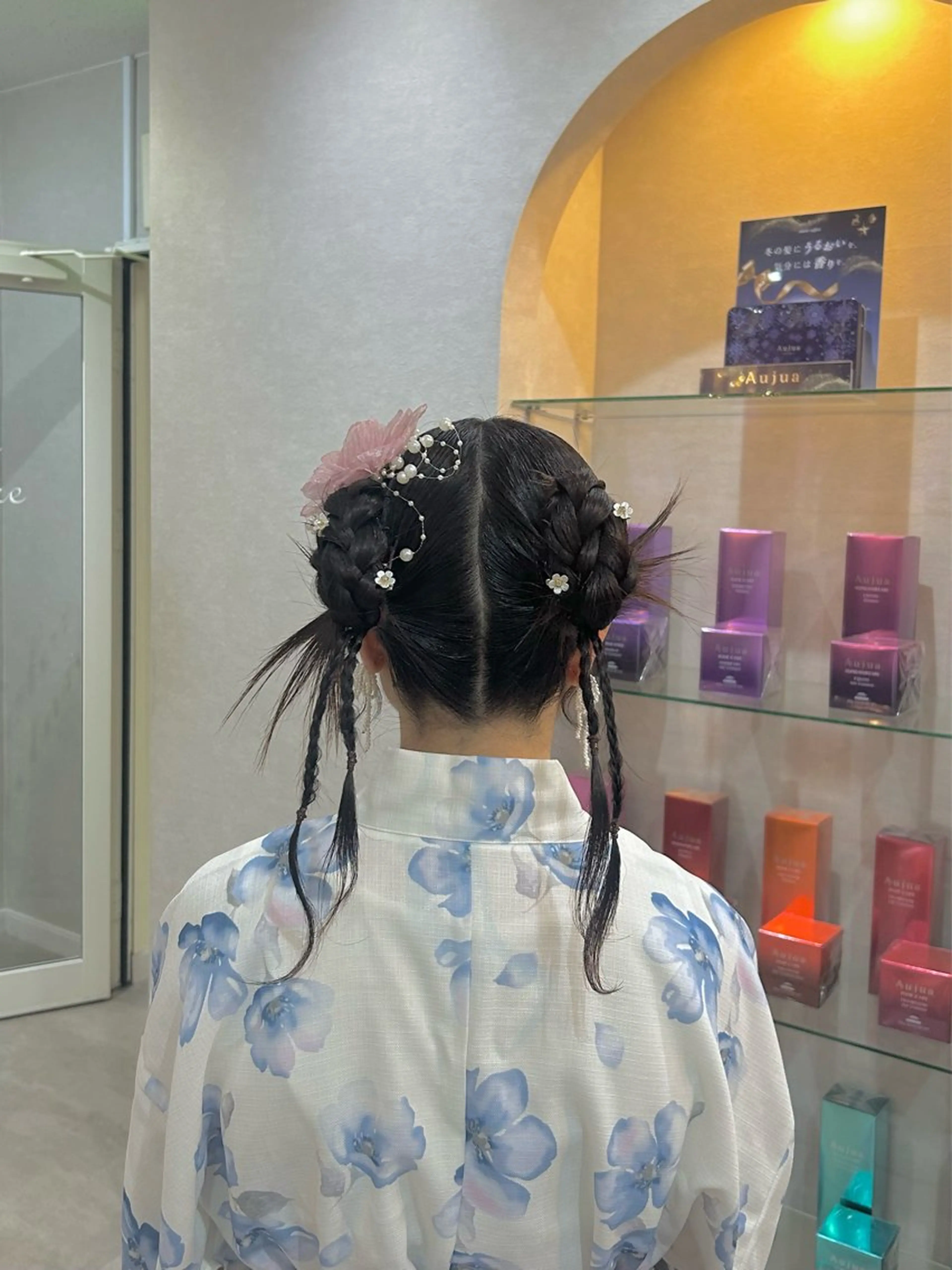 ロング ヘアセット 斉藤 結のヘアスタイル