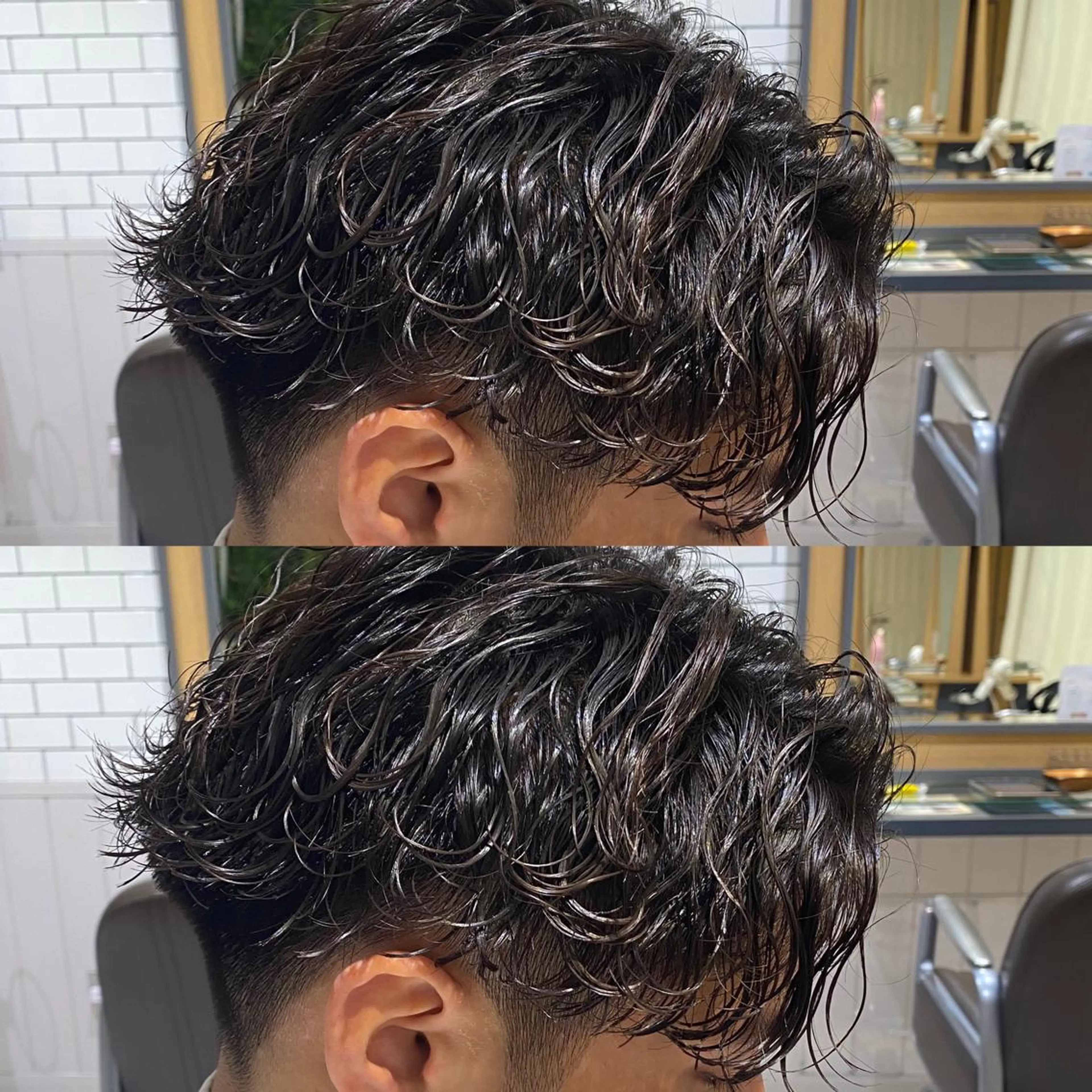 パーマ 神奈川大学最寄り白楽 三本松巧のヘアスタイル