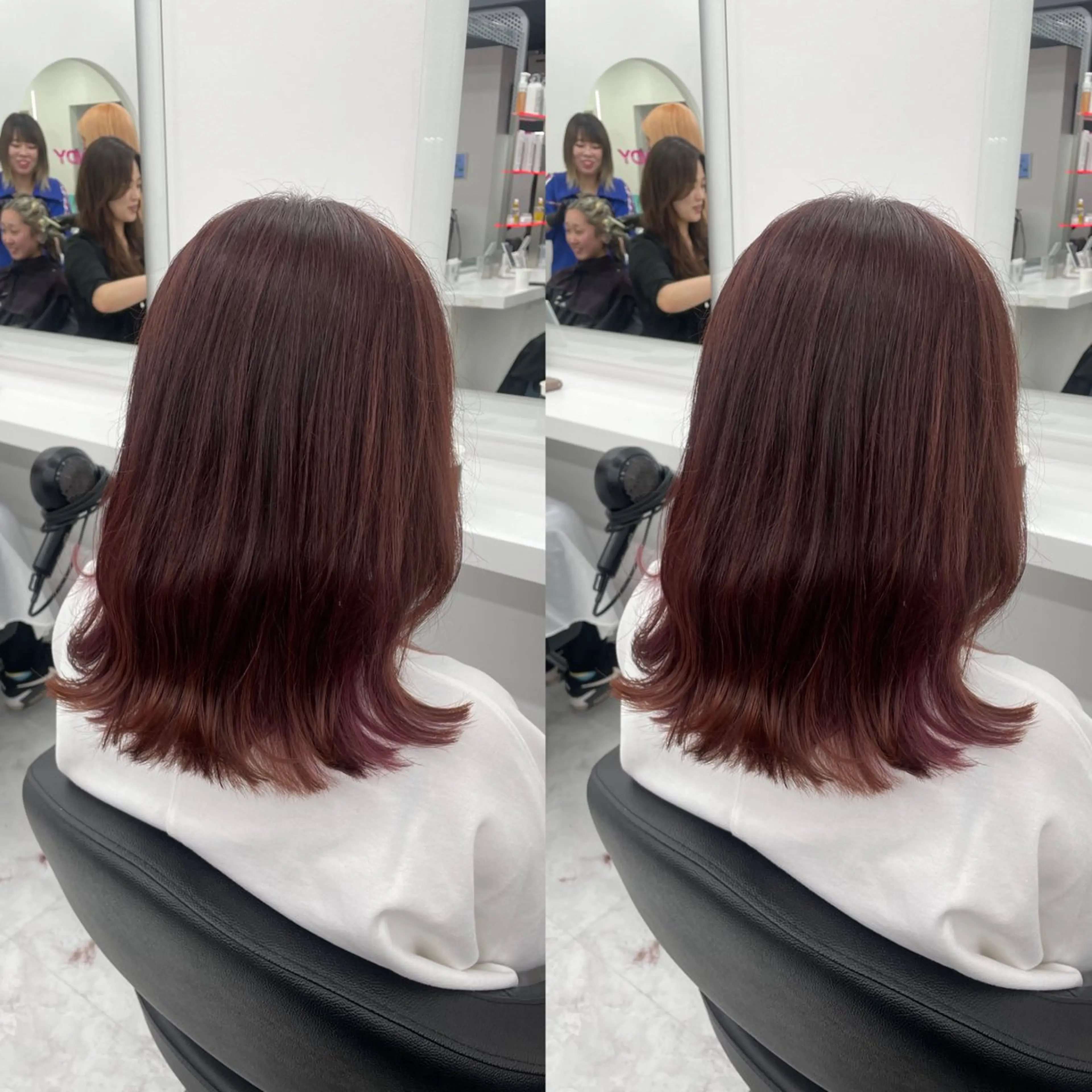 セミロング まろっと艶感ブラウン ベージュ🤍まなかのヘアスタイル