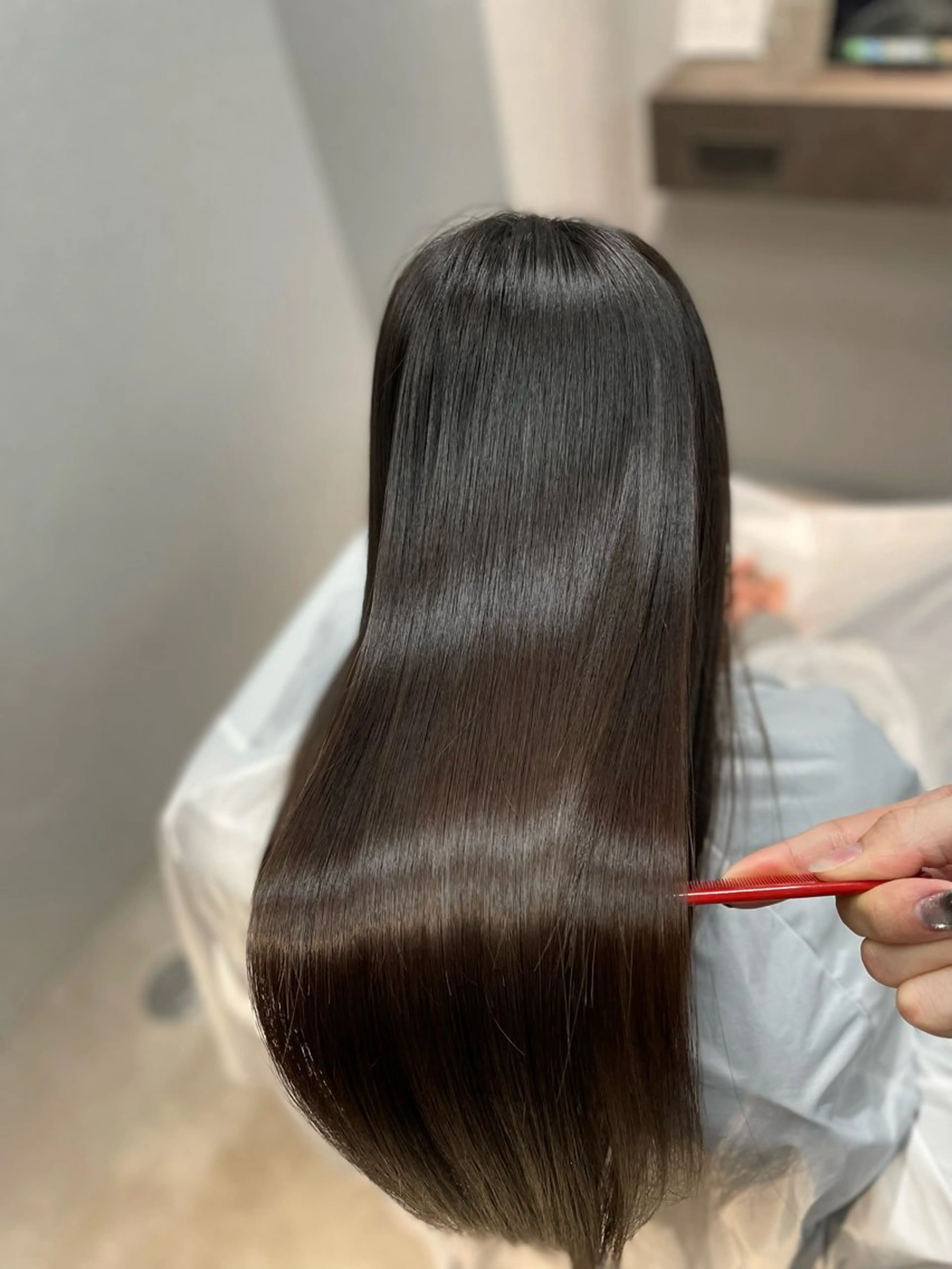 ロング カット 縮毛矯正 トリートメント 山田彼門❄️美髪矯正 /ハーツエキスパートのヘアスタイル