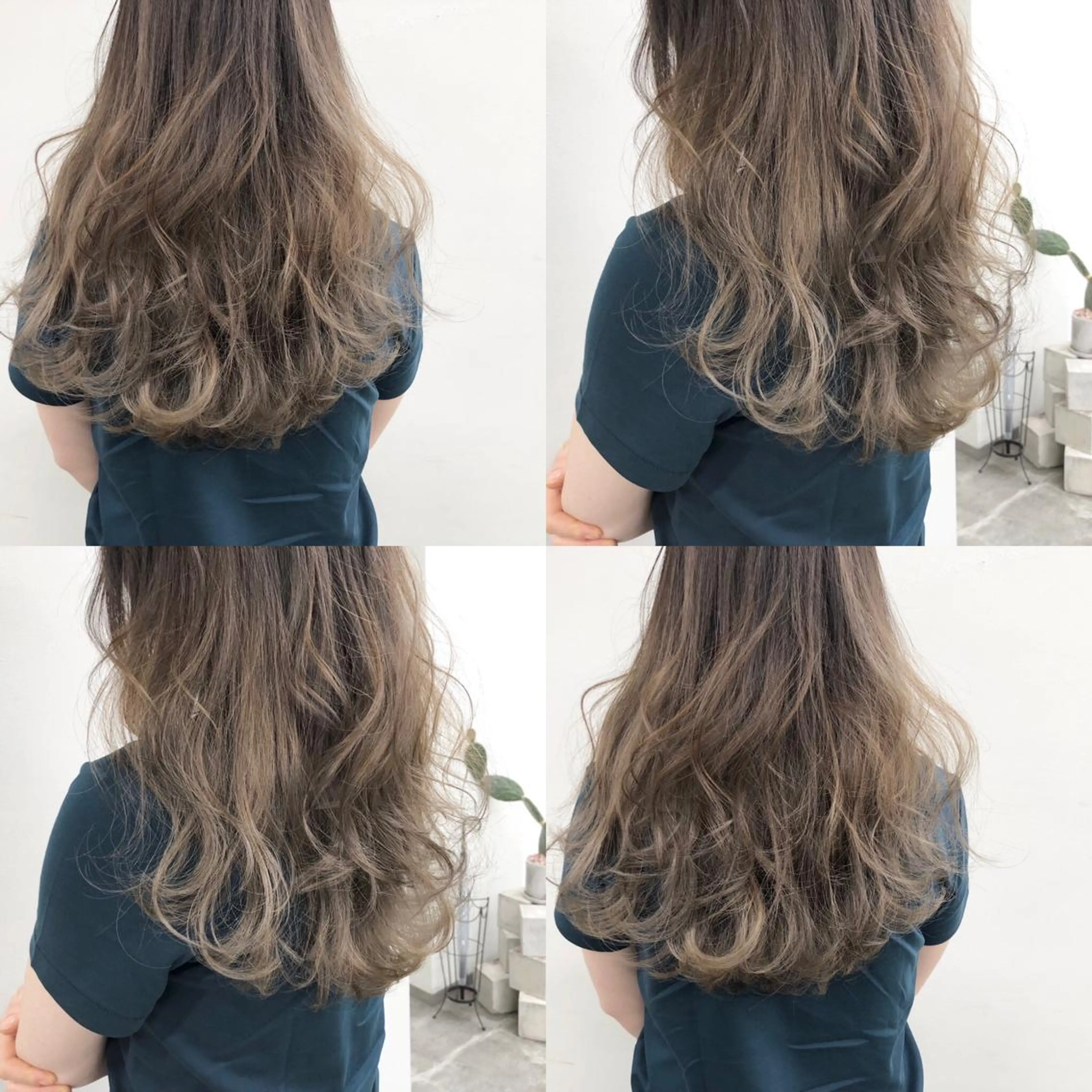 ロング ハイライト ヘアカラー トリートメント 小澤大輔 YOLO hairのヘアスタイル