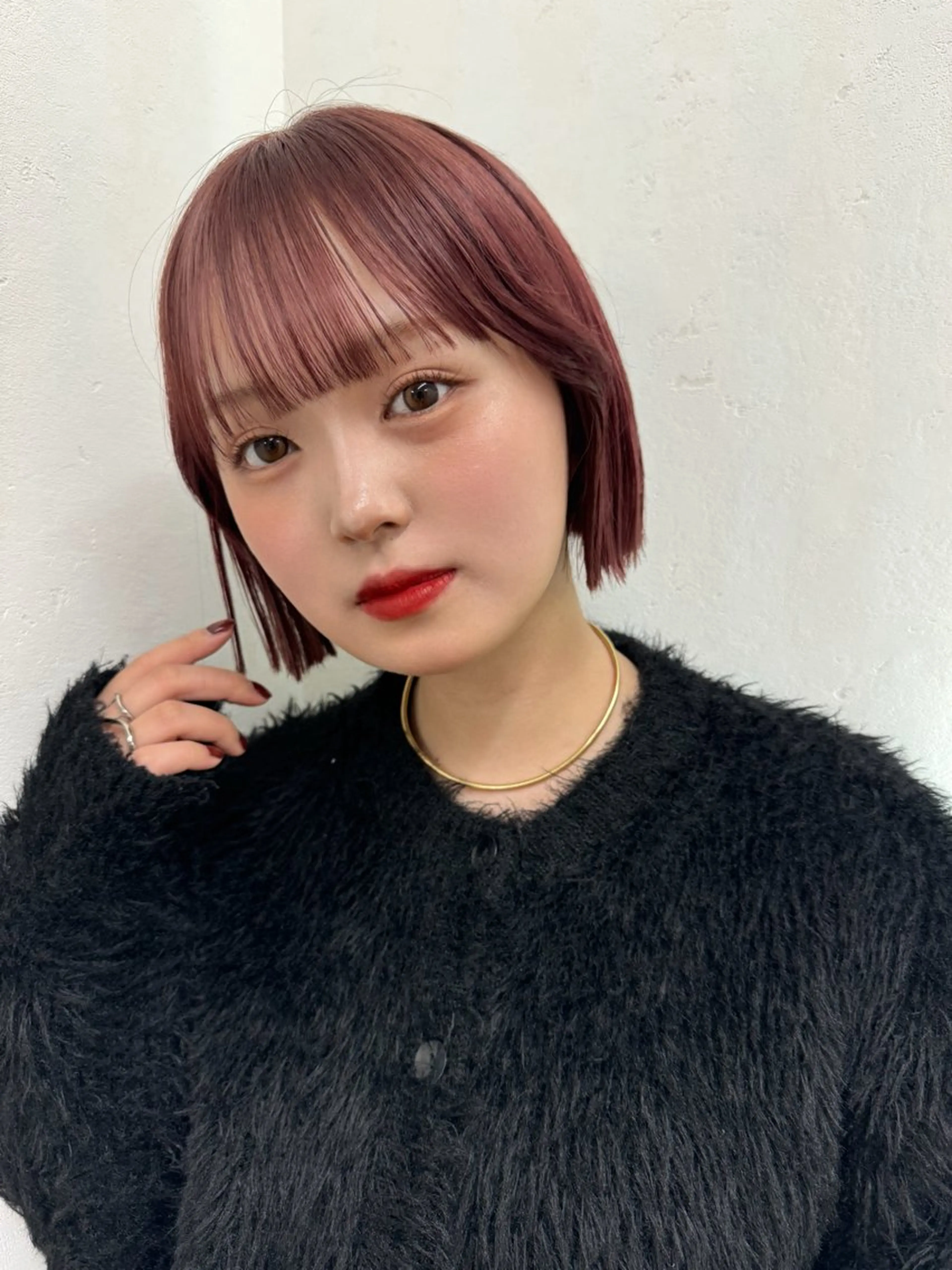 ロング ピンクブラウン 艶髪／レイヤー／ 垢抜け🩵／MARIのヘアスタイル