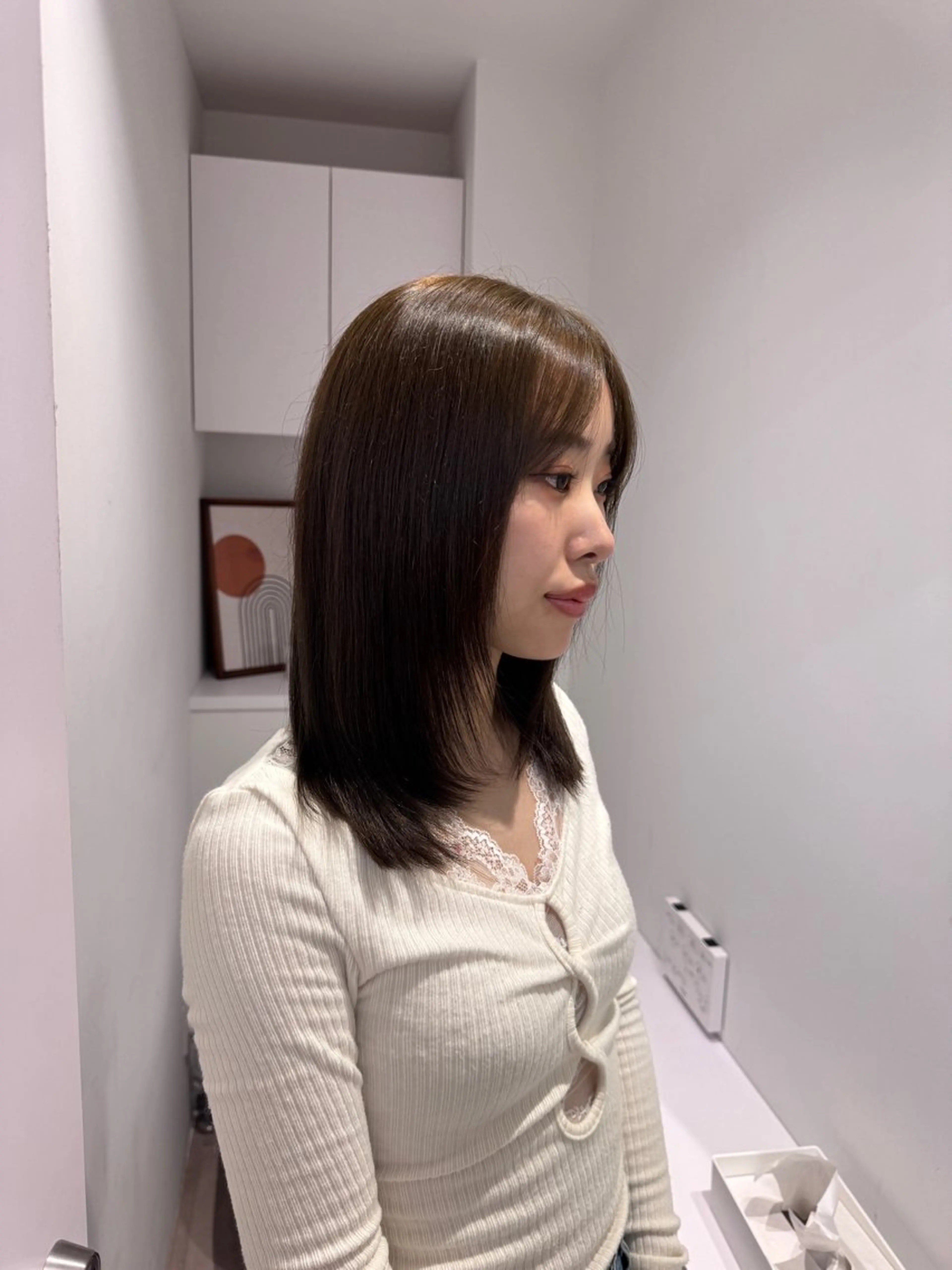 ミディアム 透明感カラー🫧⌇ AO🫐🩵のヘアスタイル