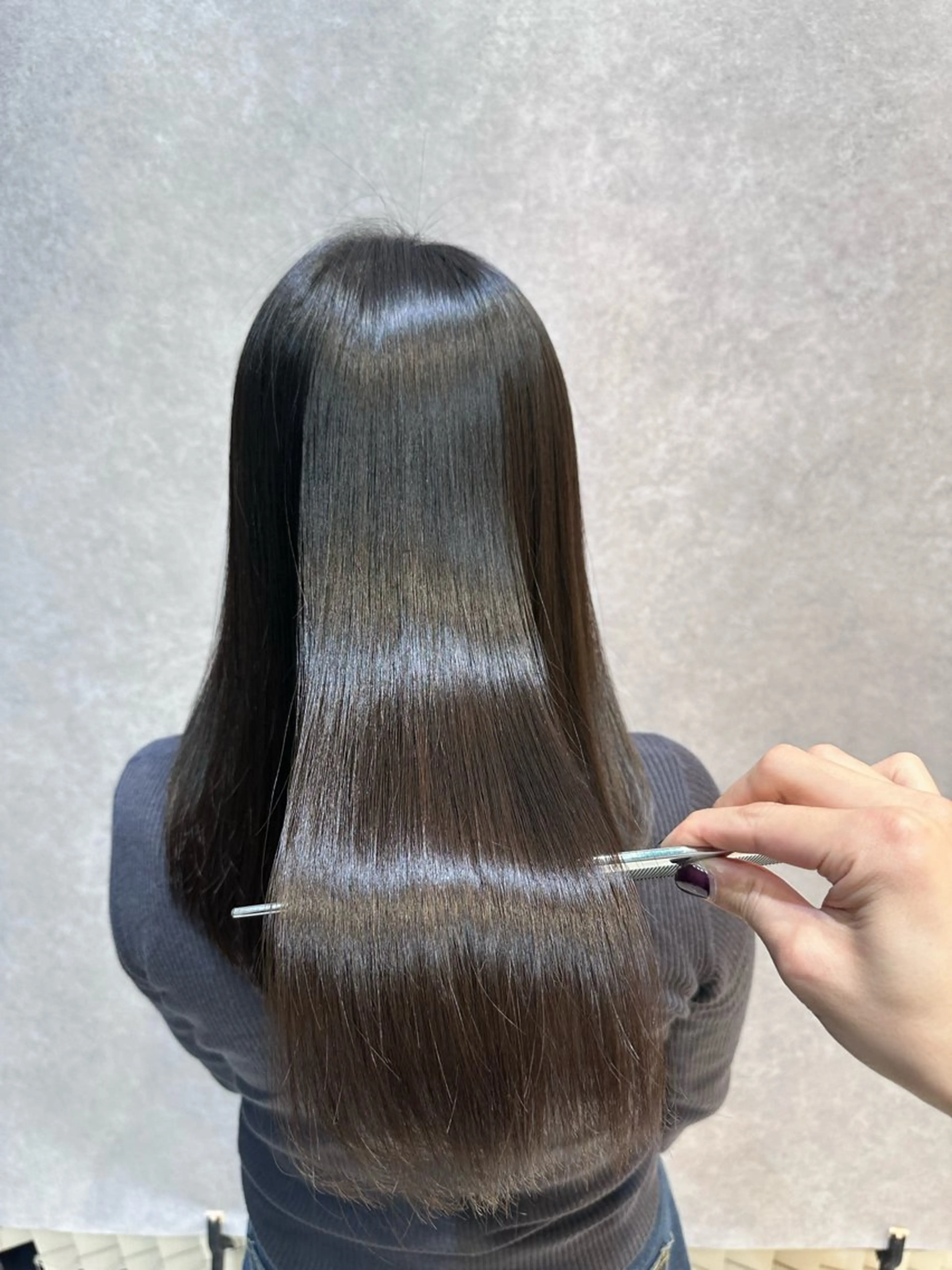 ロング 🔸縮毛矯正/髪質 改善カラー石崎🔸のヘアスタイル