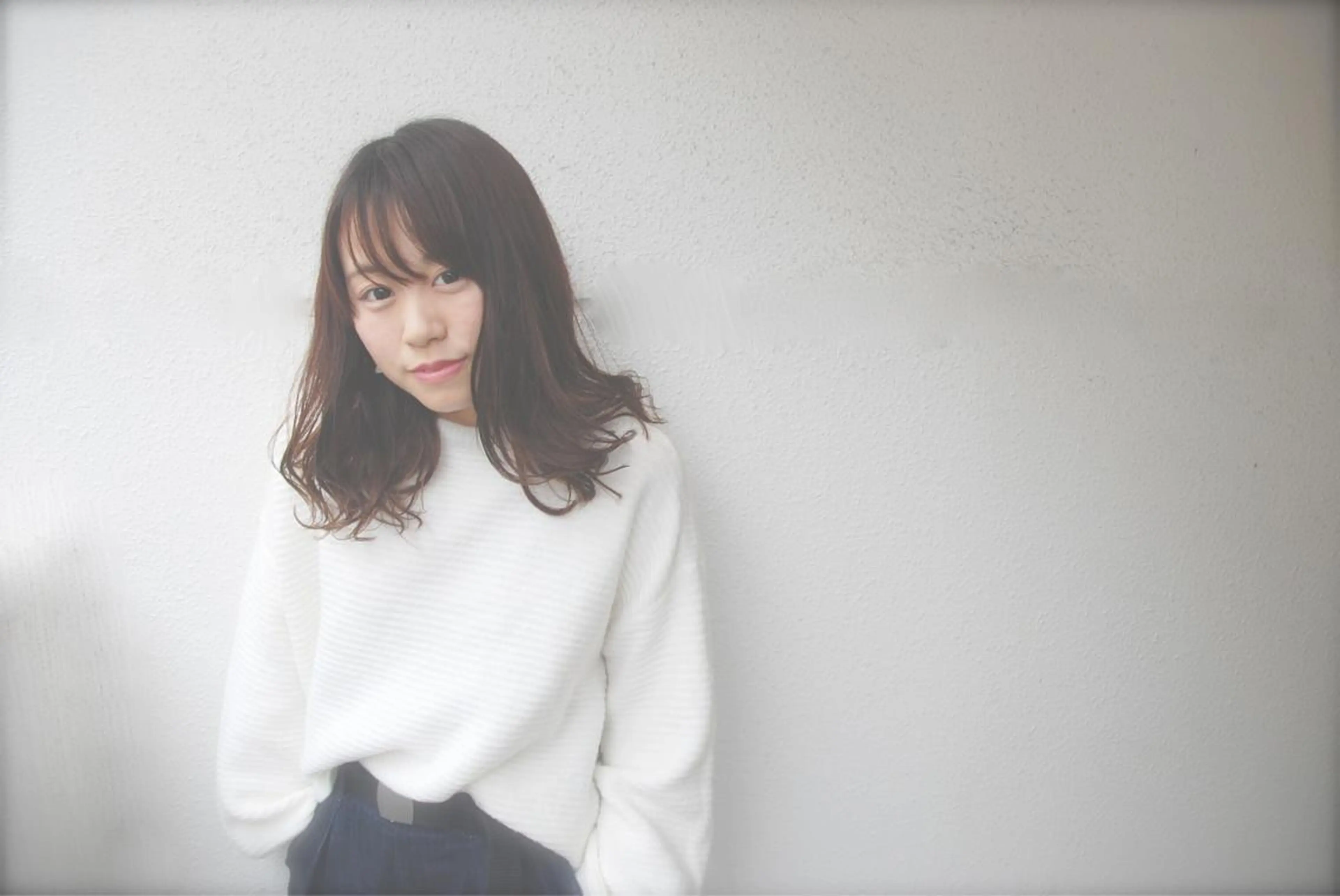 セミロング インナーカラー/天神 ブリーチ/吉田のヘアスタイル