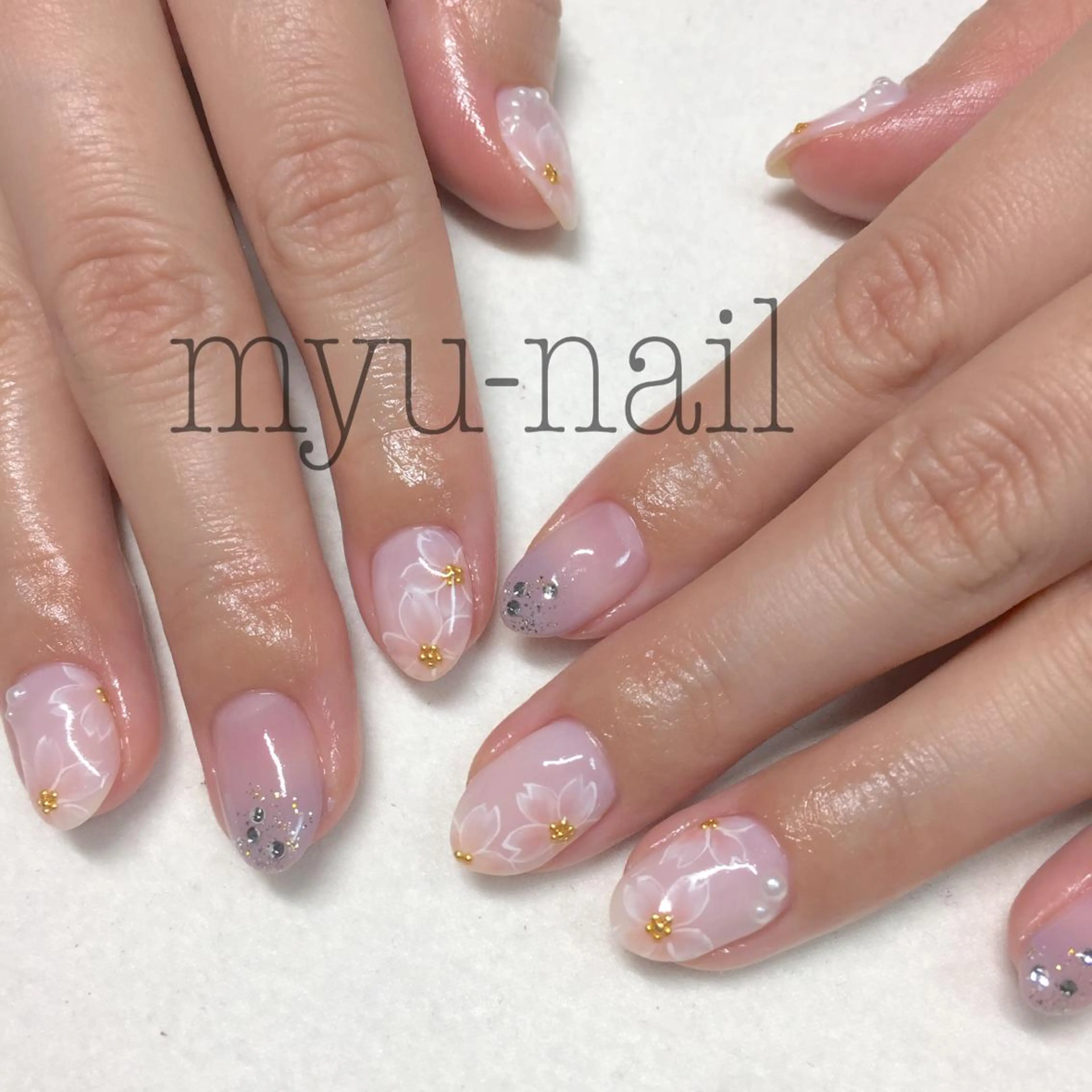 ネイル ハンドネイル ホームサロン myu-nailのネイルデザイン