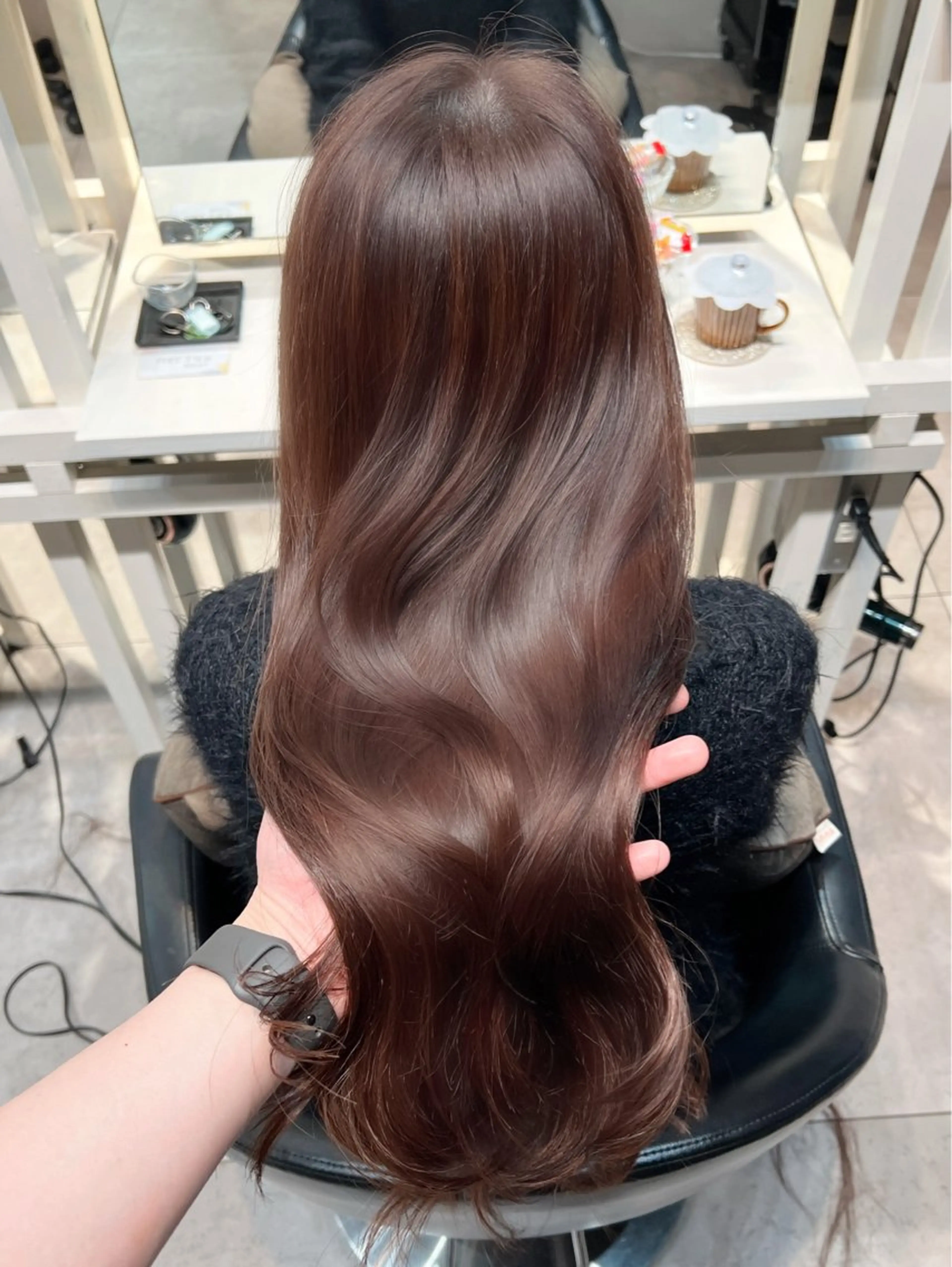 ロング カラー カット ヘアカラー トリートメント 恵比寿韓国レイヤー× 艶透明感カラー大場のヘアスタイル