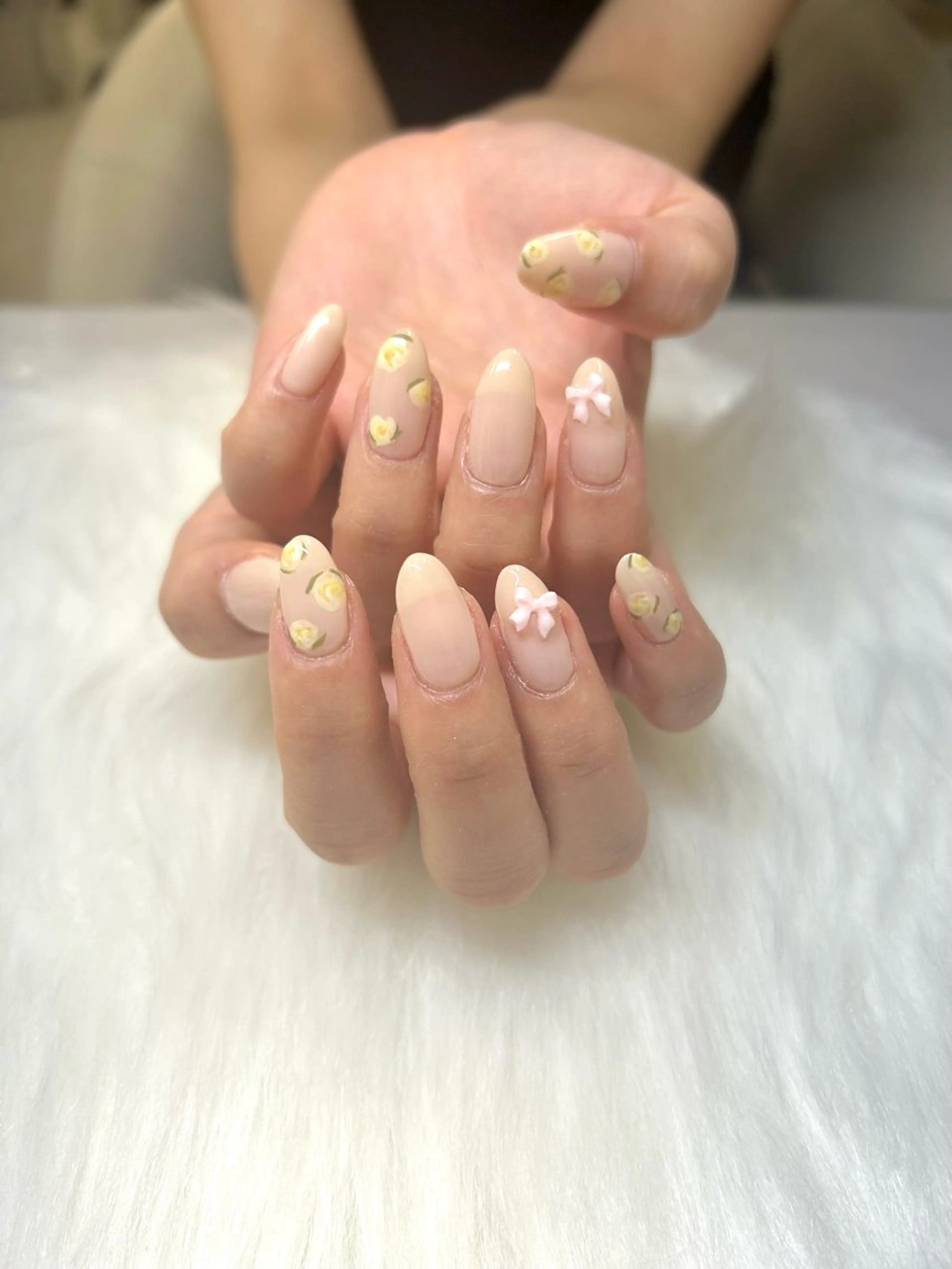 ネイル 黄色 Re.nail Kanaのネイルデザイン