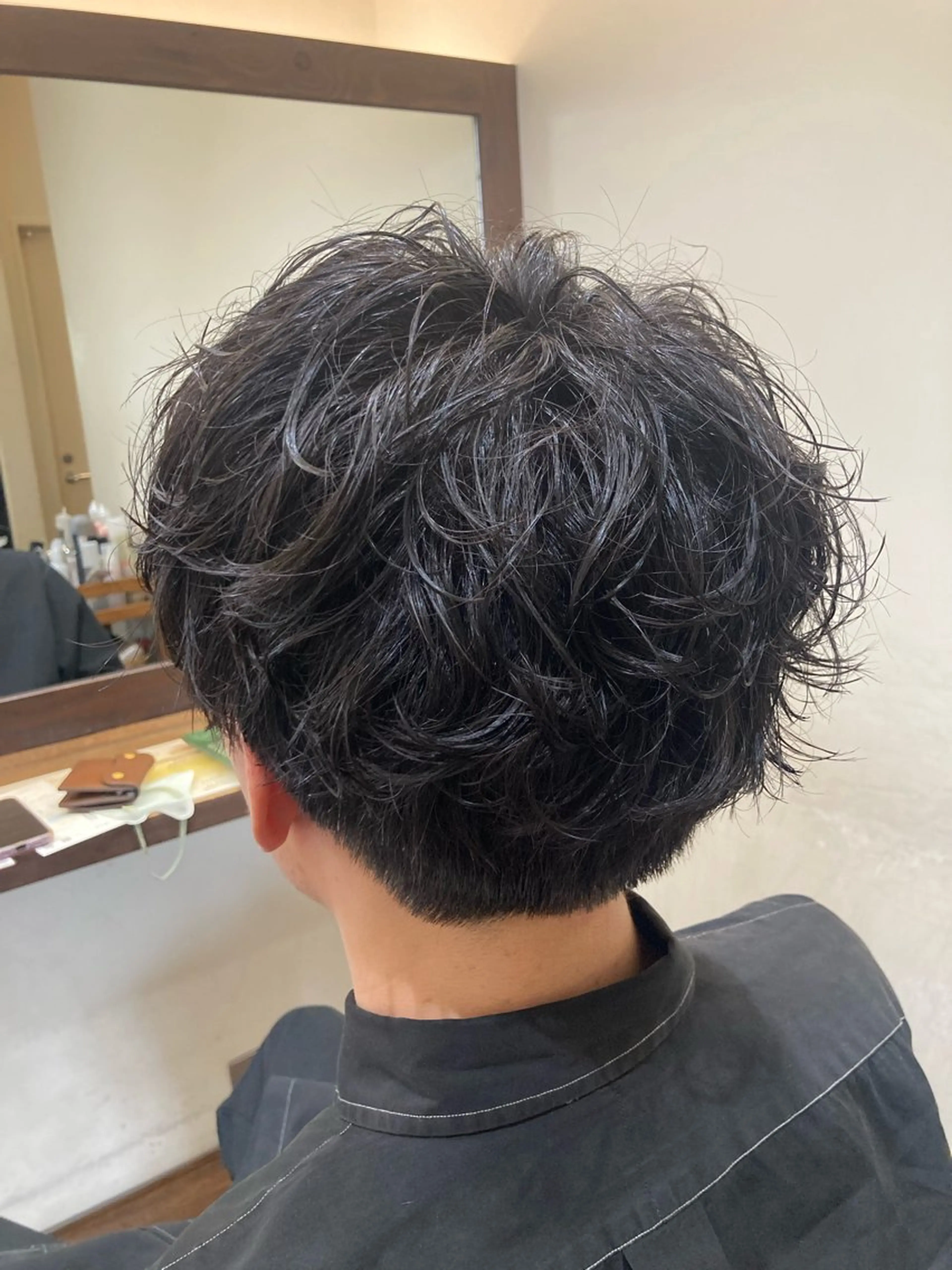ショート メンズ メンズパーマ 西山 菜己星のヘアスタイル