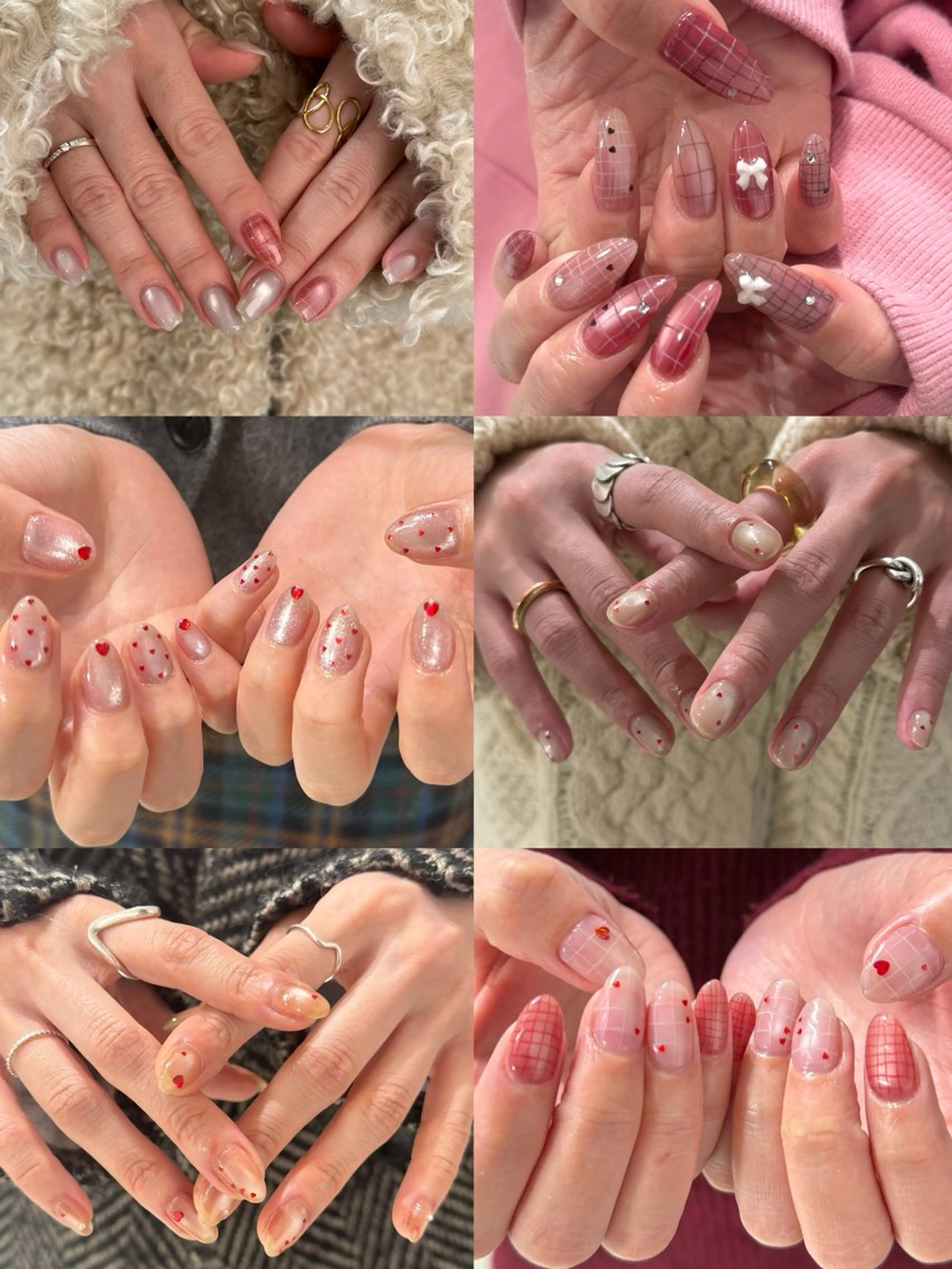 ネイル バレンタイン ハンドネイル someru 染のネイルデザイン