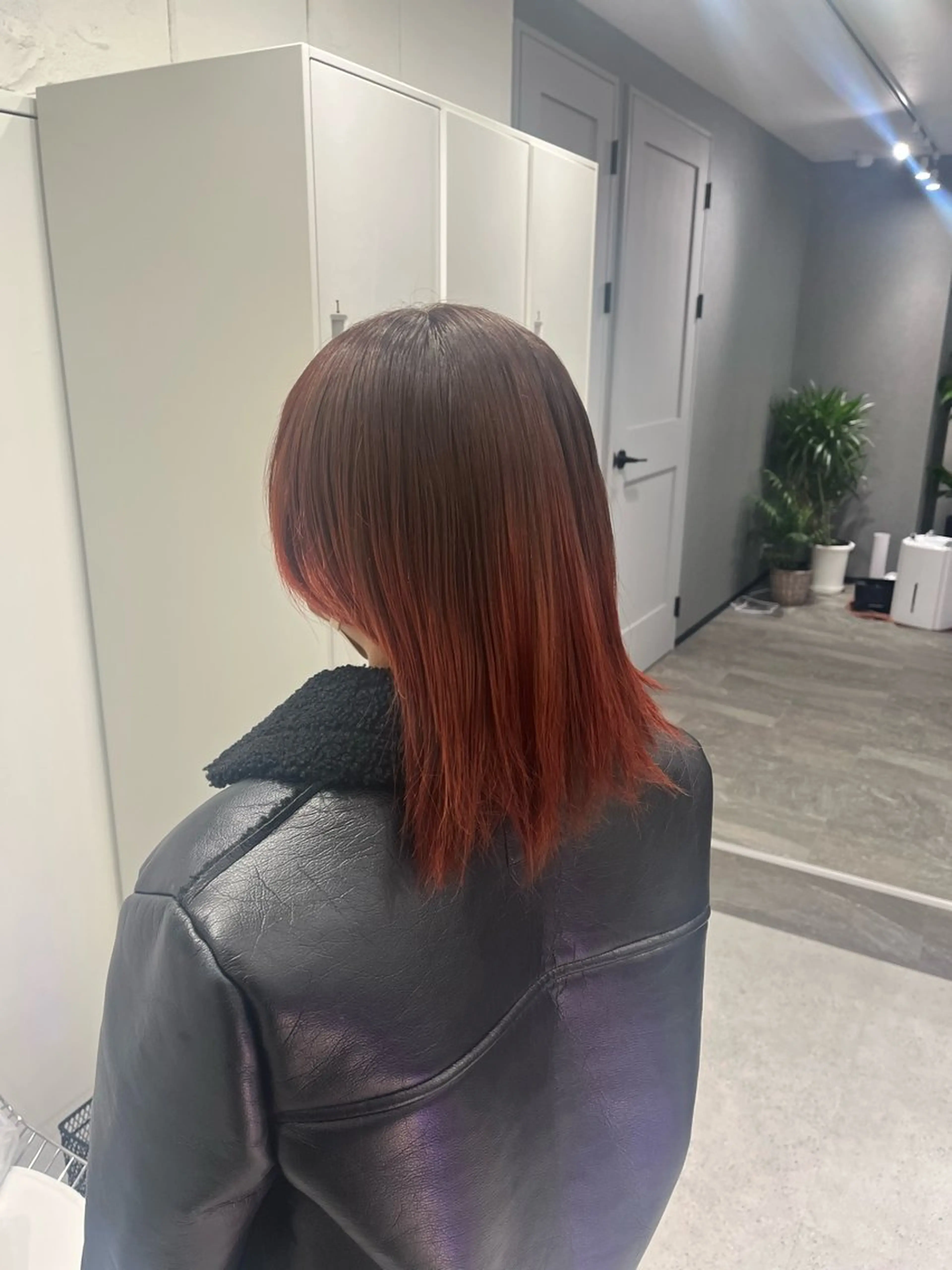 ミディアム カラー グラデーションカラー オレンジ カットモデル無料✨ 募集中✂️みなみ♥️のヘアスタイル