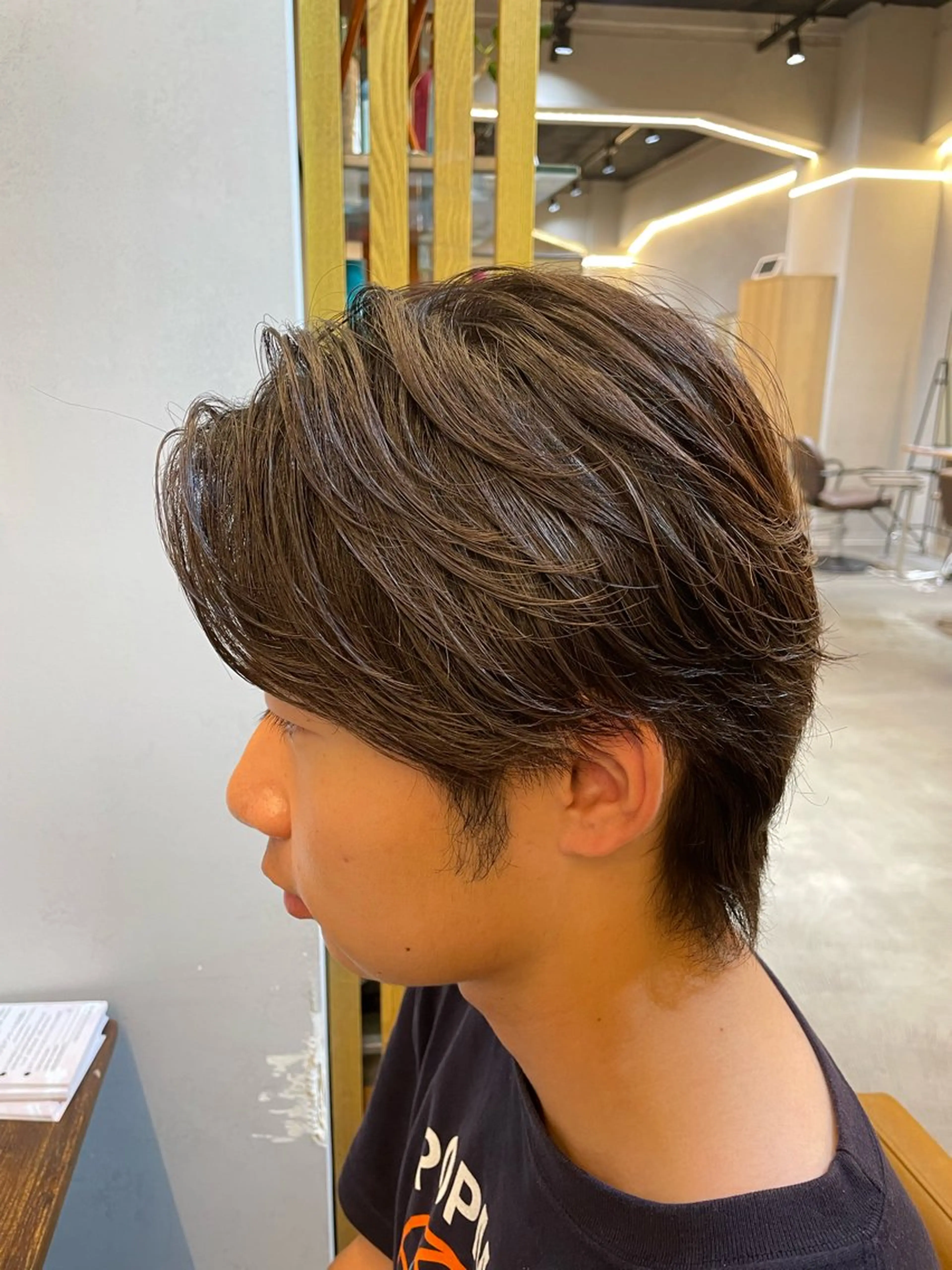 メンズ フェザーパーマ メンズパーマ 透明感/暖色カラー いっきのヘアスタイル