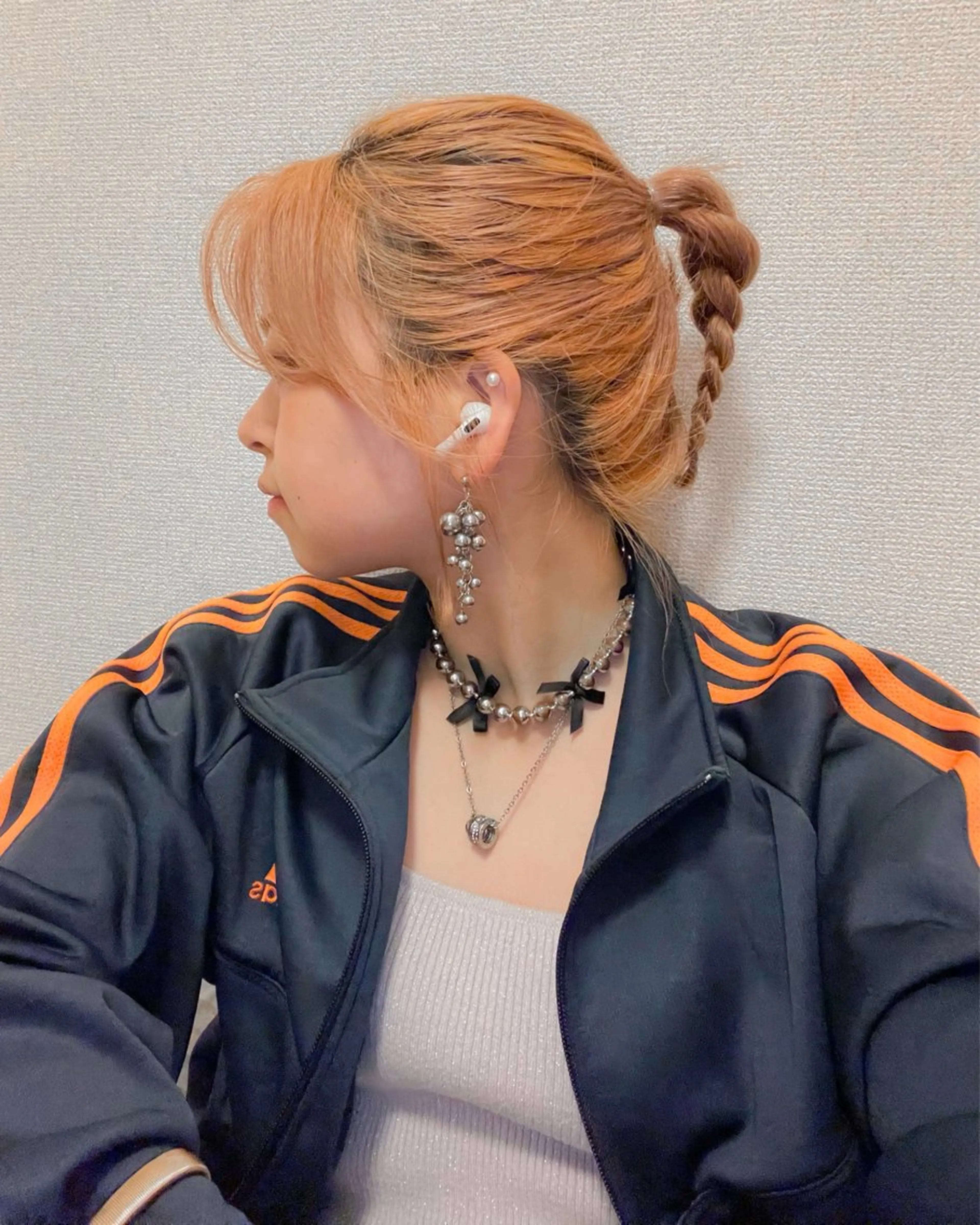 ヘアアレンジ ダブルカラー,透け カラーHINARIのヘアスタイル