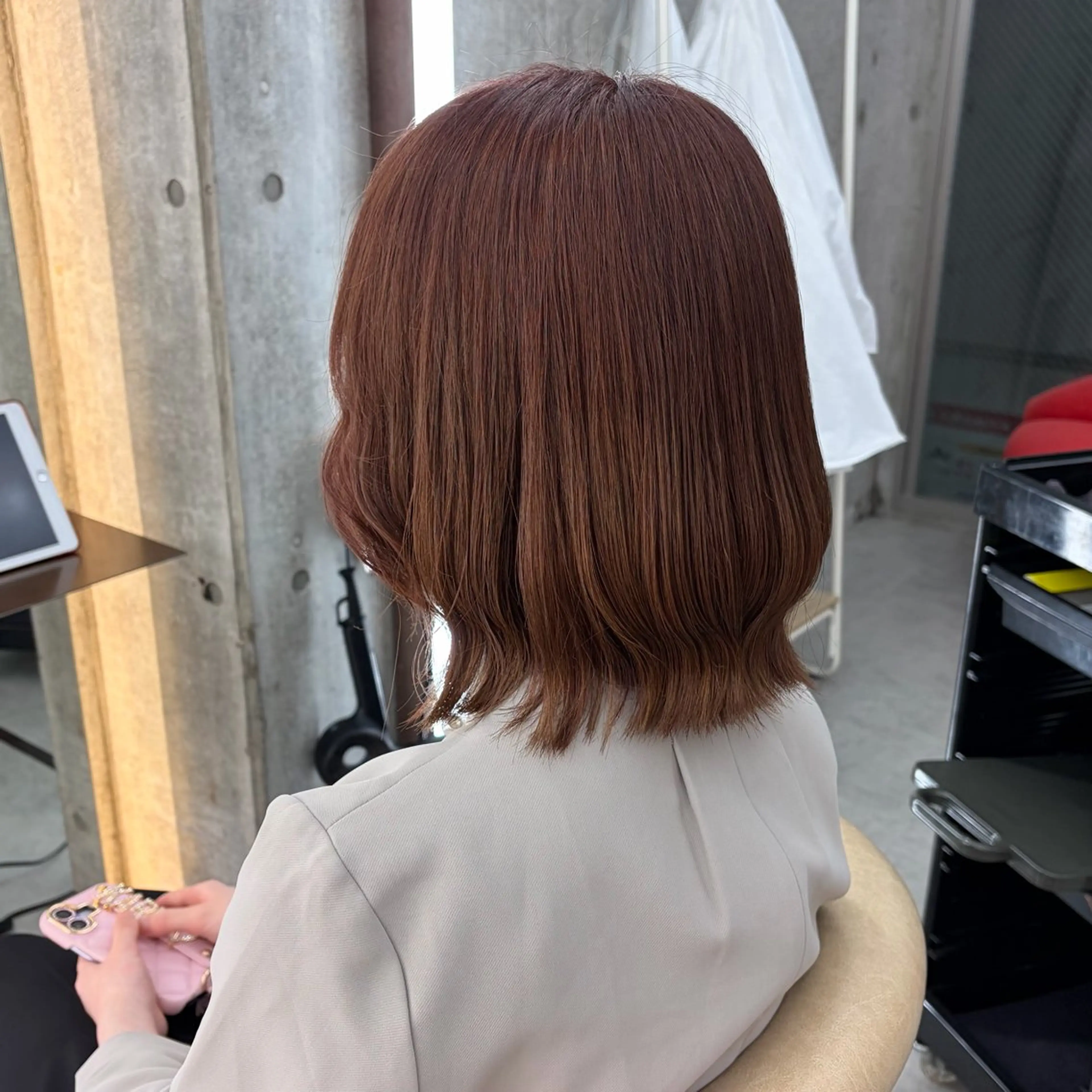 ミディアム カラー ヘアカラー カラーモデル募集🎀 縮毛矯正✨Runaのヘアスタイル