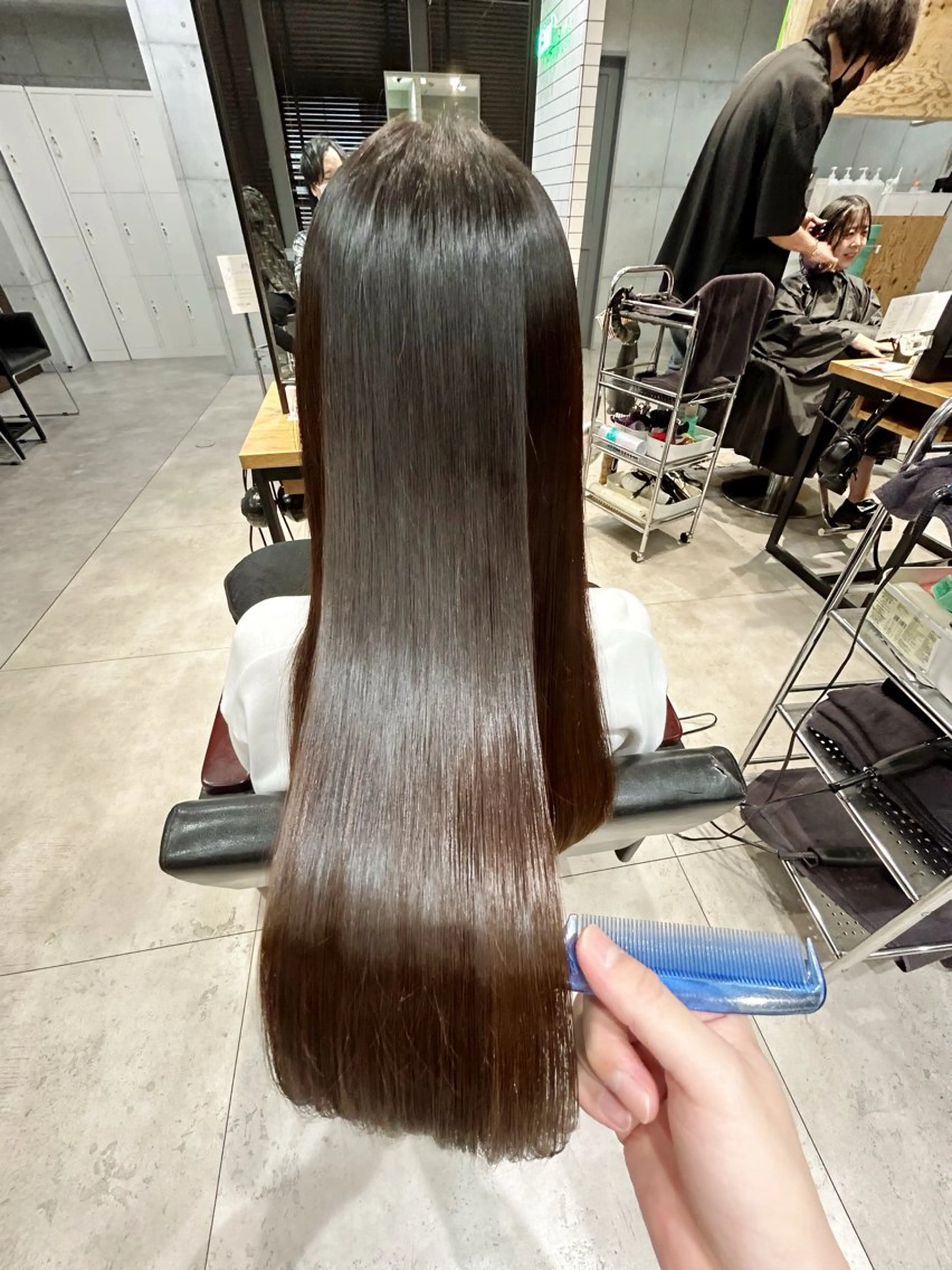 ロング カット 縮毛矯正 トリートメント 🌈艶髪人気№１🌈 newi池袋店⭐江口のヘアスタイル