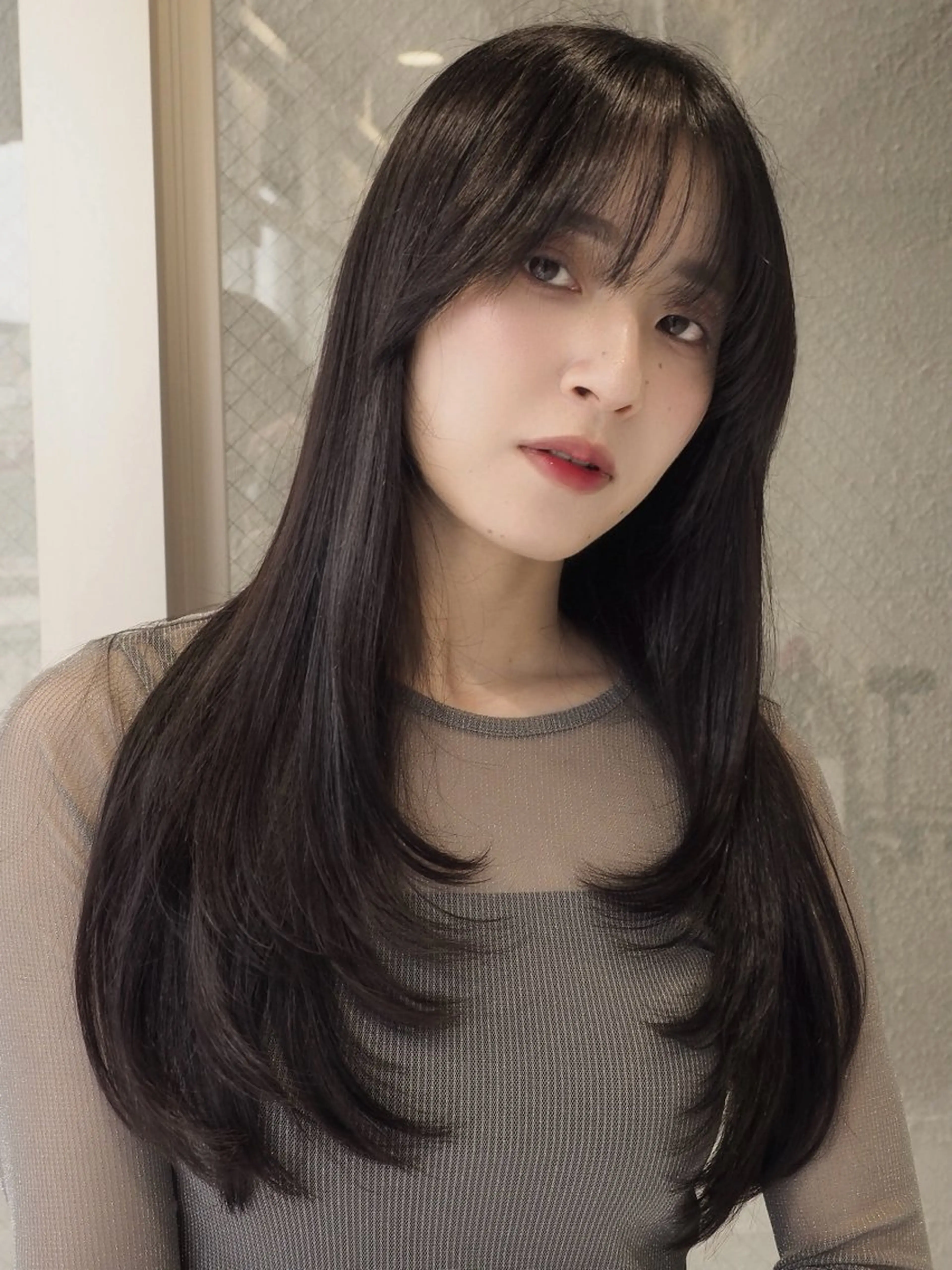 ロング カット レイヤーカット／ ハッシュカット/果恋のヘアスタイル