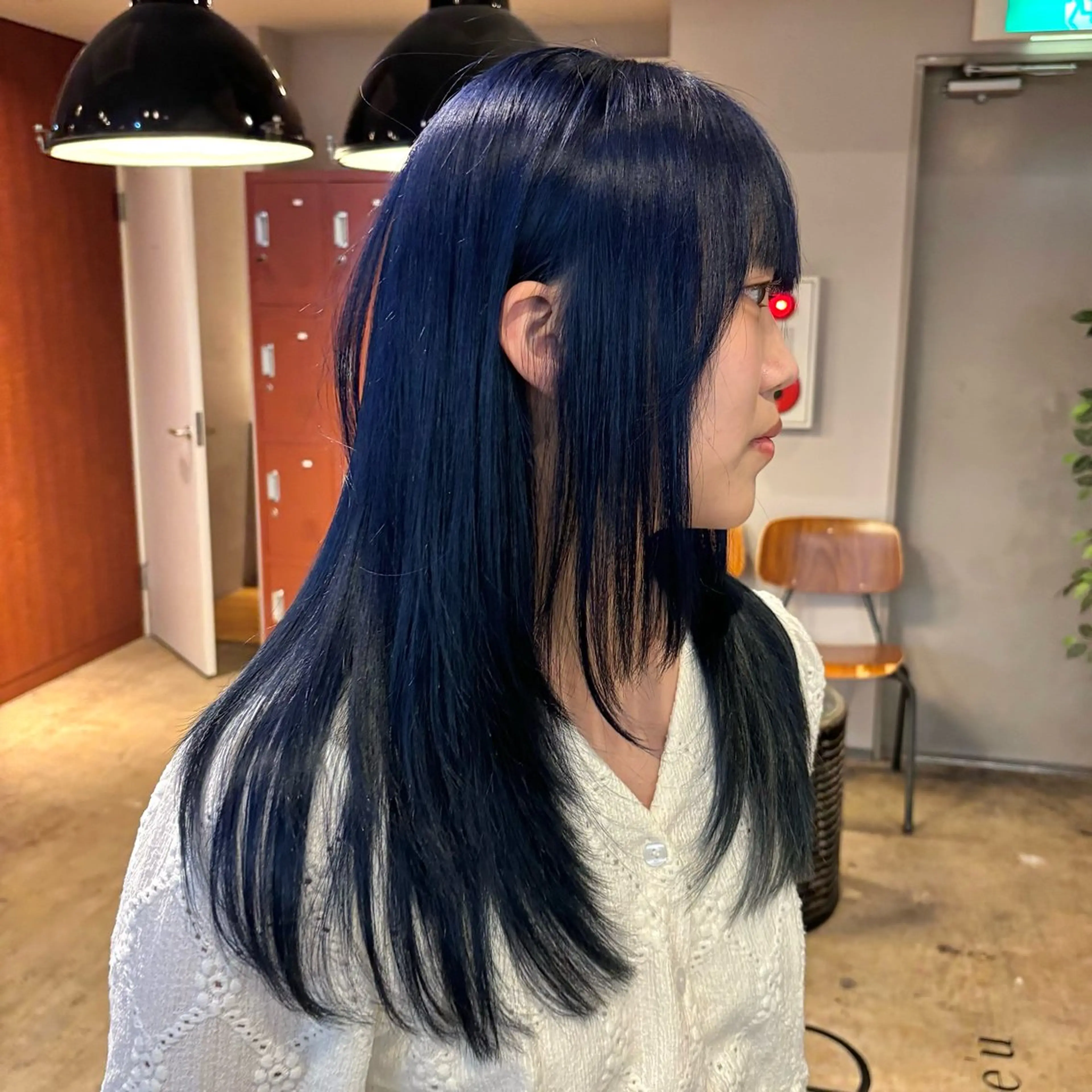ロング カラー カット ヘアカラー トリートメント 【梅田】ハッシュ /デザインカラーのヘアスタイル