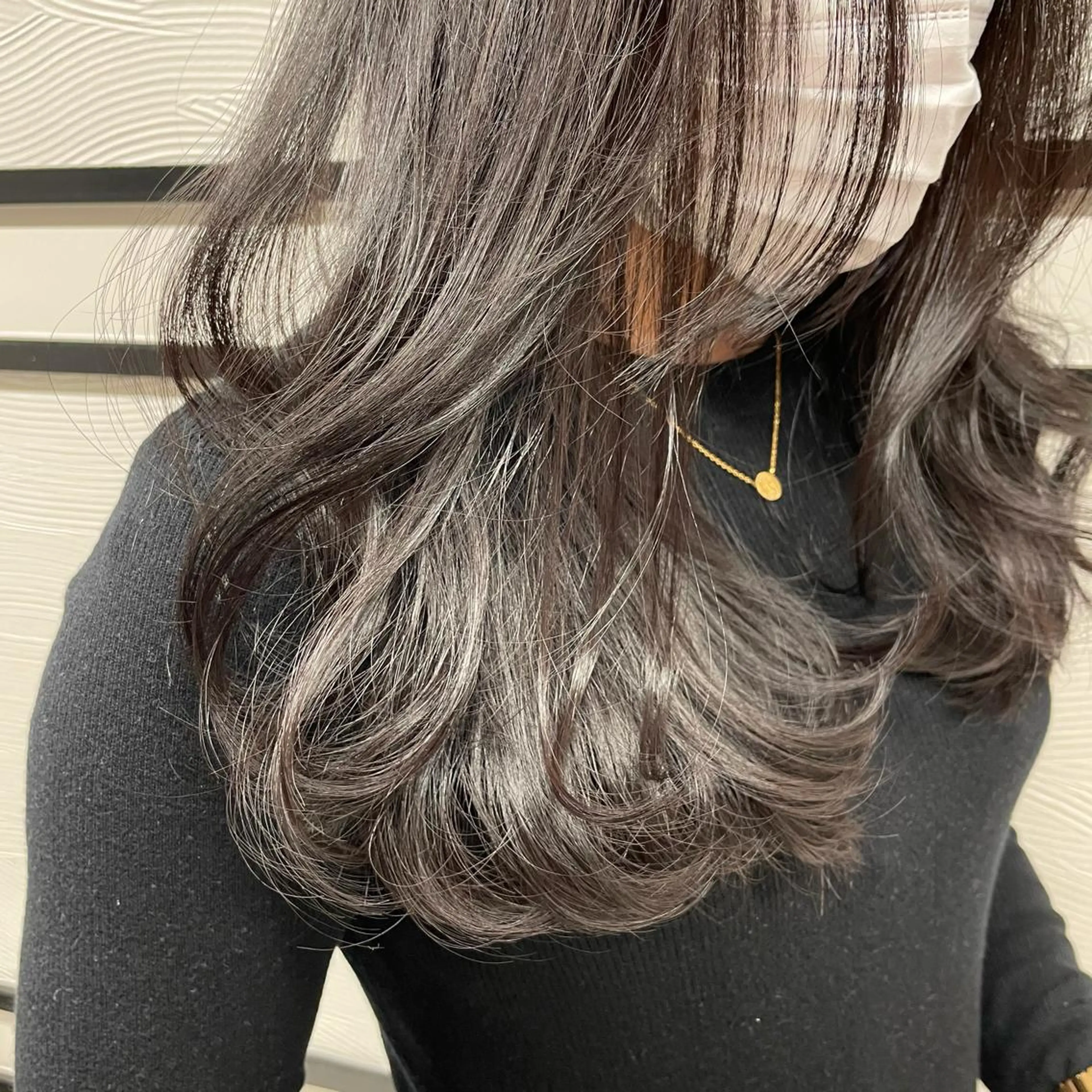 セミロング カラー 小顔カット✨ 透明感カラー/村上のヘアスタイル