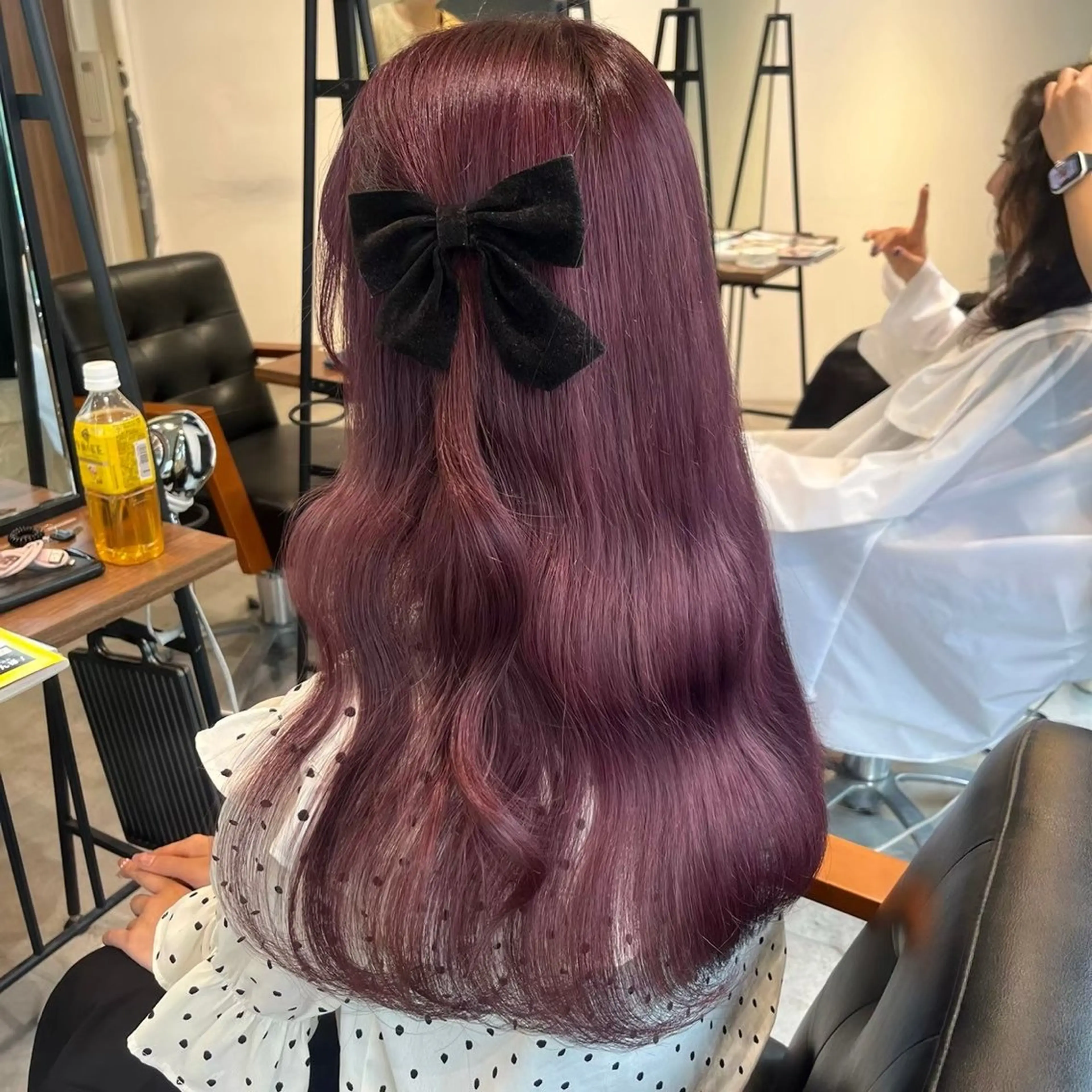 ロング カラー ブリーチ ラベンダーカラー ピンクカラー ピンクラベンダー ‎Lby home 🪽mikuのヘアスタイル