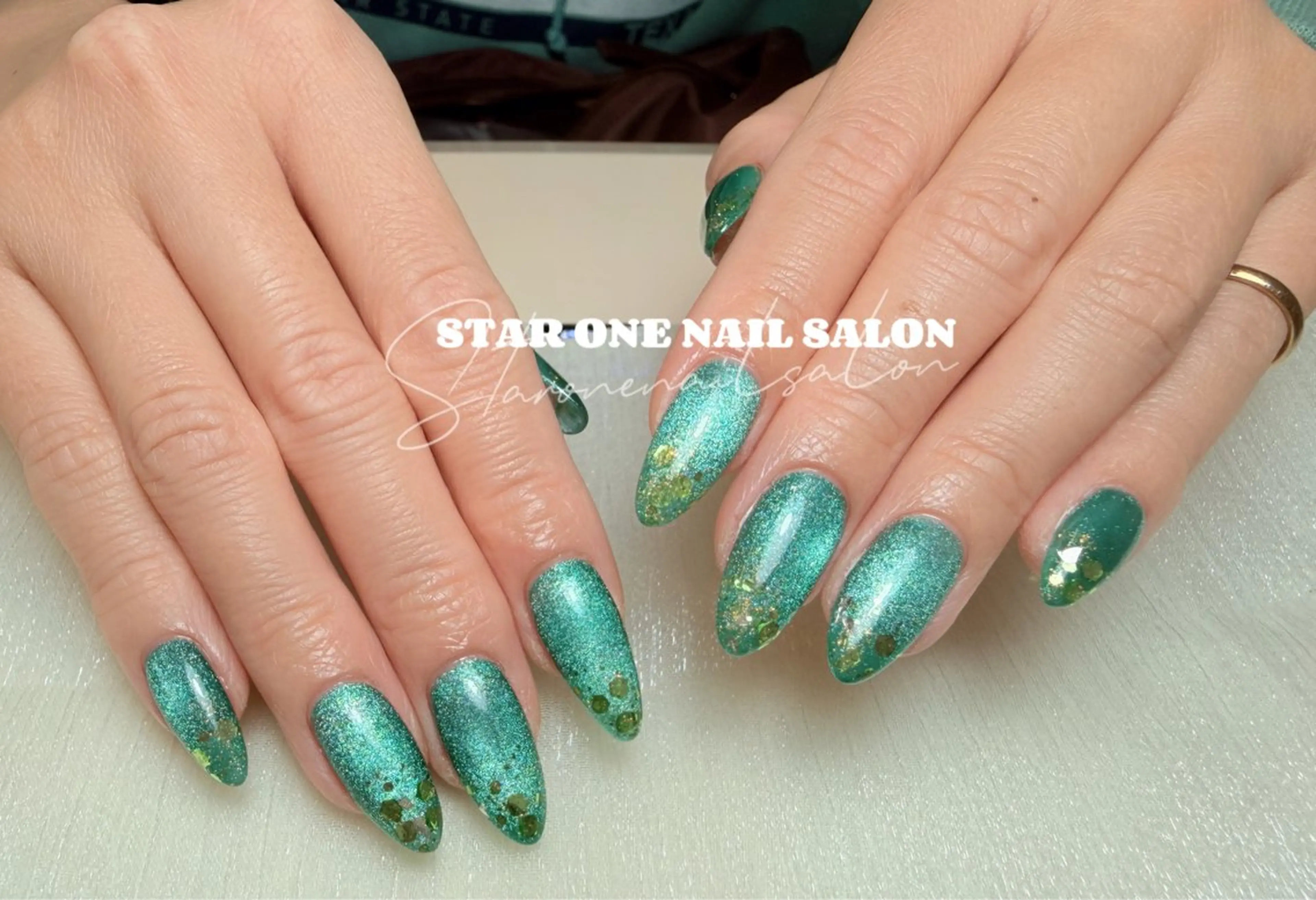 ネイル ハンドネイル 星 あみのネイルデザイン