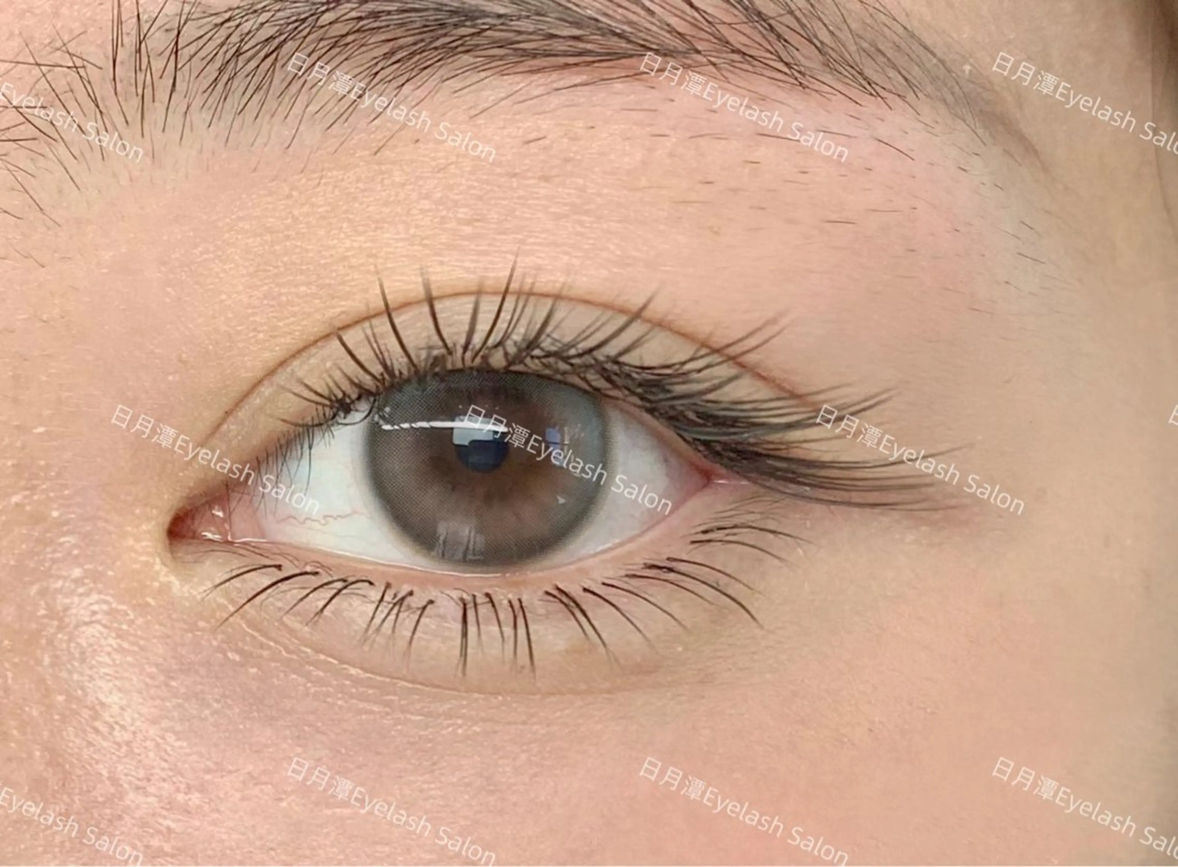 マツエク・マツパ バインドロック 束感まつ毛 韓国風マツエク 下まつげエクステ ワンホンマツエク マツエク 🔆日月潭🌙 銀座店のマツエク・マツパデザイン