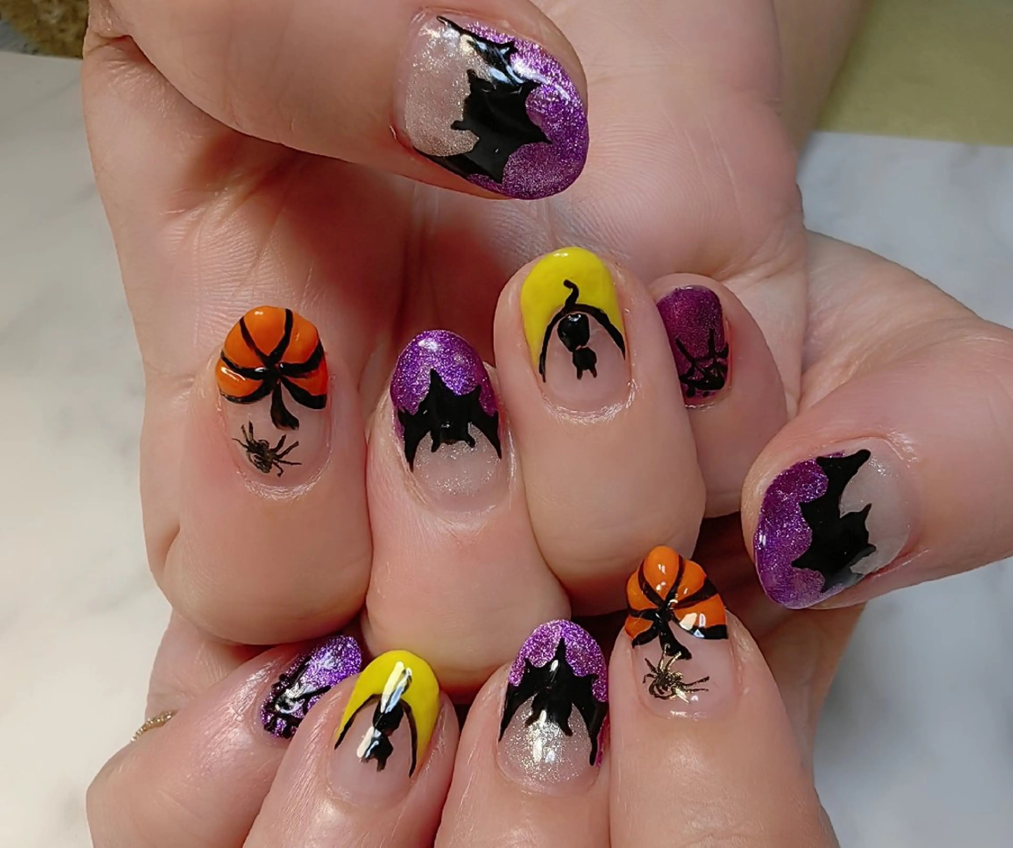 ネイル ハロウィン ハンドネイル reve あやののネイルデザイン