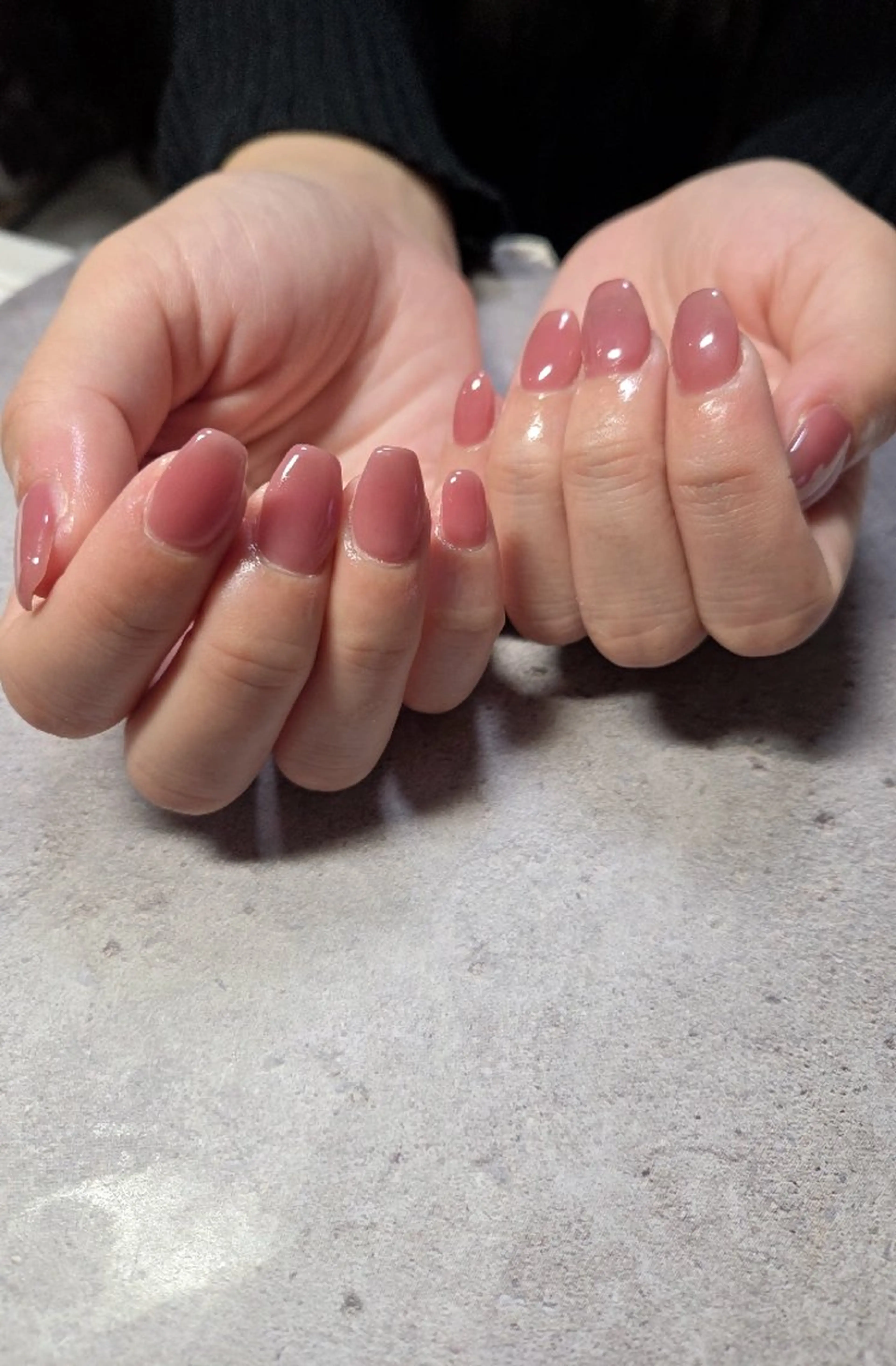 ネイル マグネットネイル オフィスネイル ワンカラーネイル シンプルネイル ブライダルネイル ハンドネイル flure de neige yukiのネイルデザイン