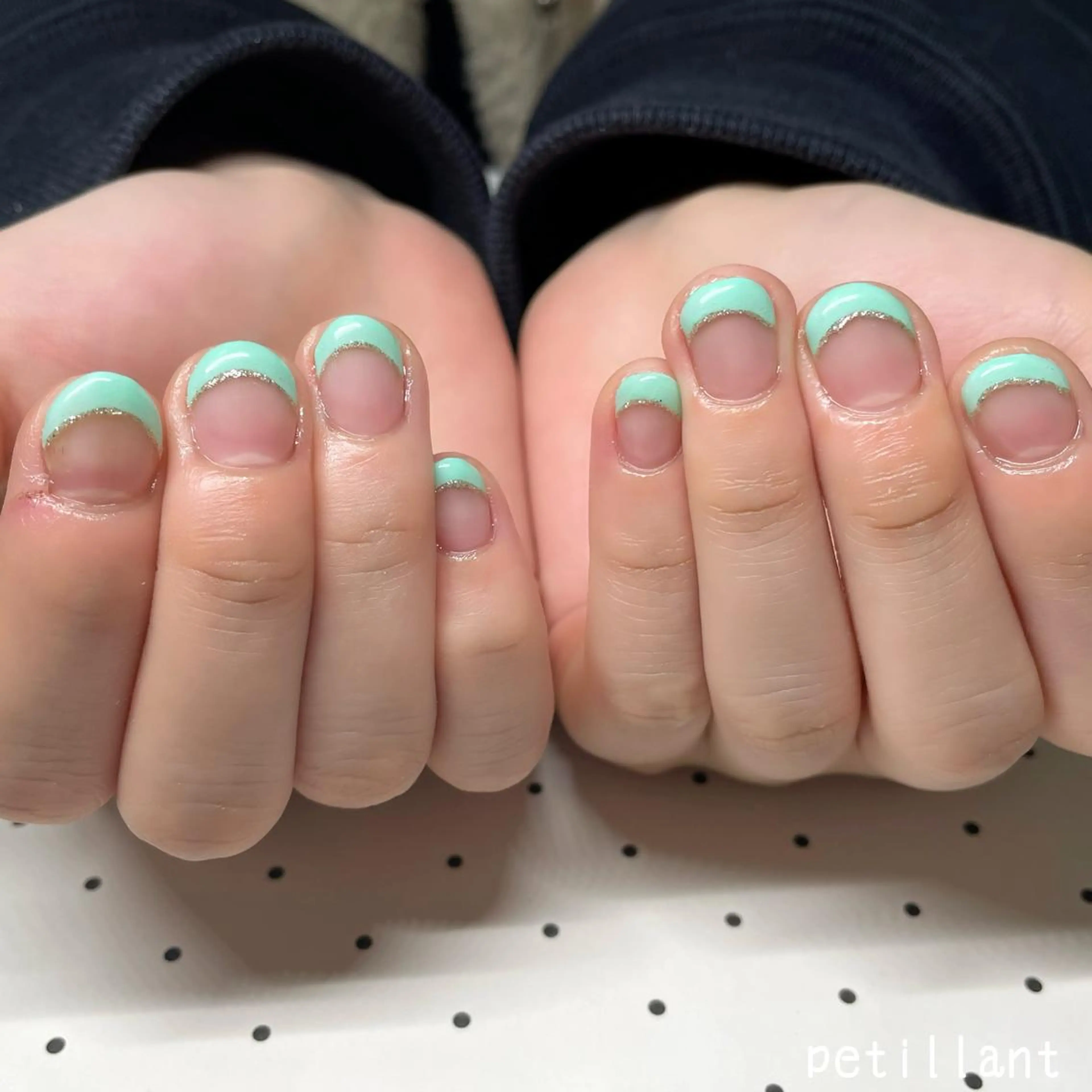 ネイル 長さ出し スカルプネイル nail salon petillantのネイルデザイン