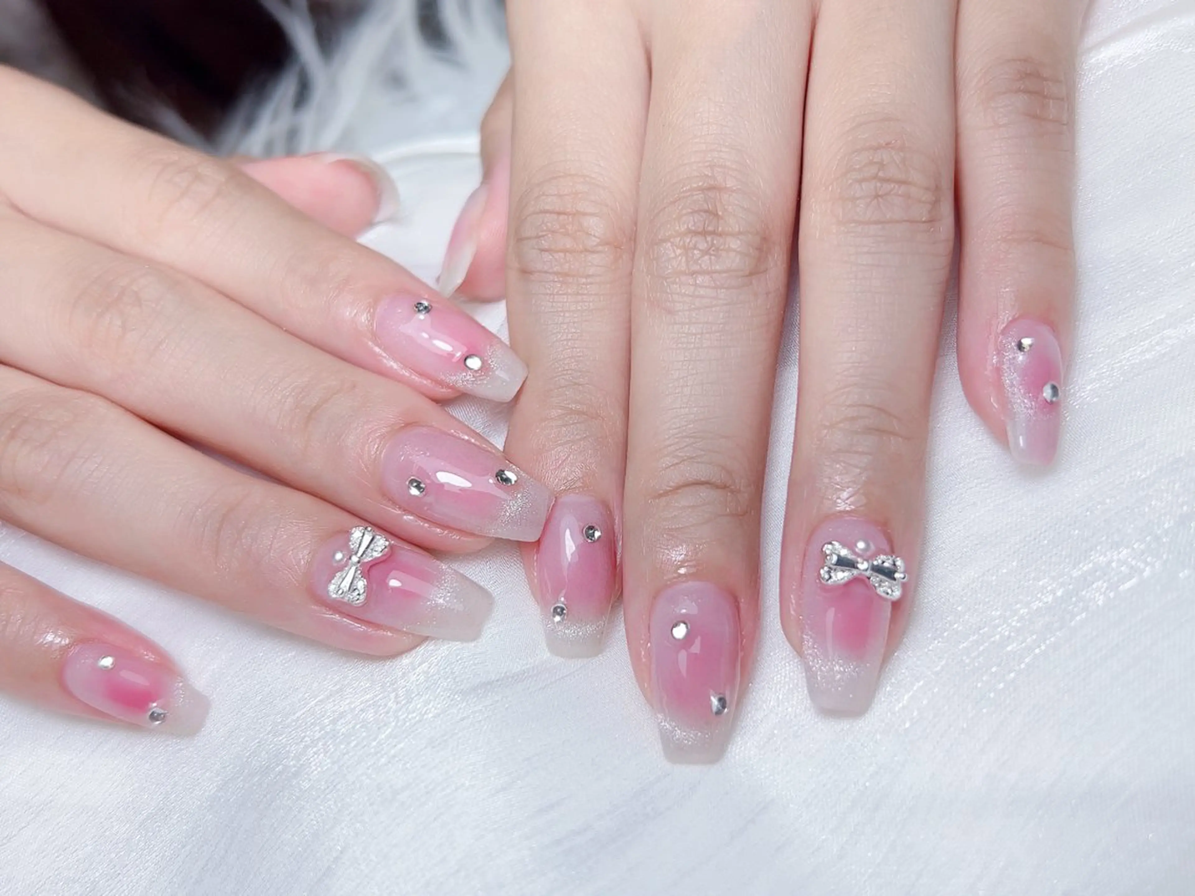 ネイル ハンドネイル M🌷nail 長さだし専門店のネイルデザイン