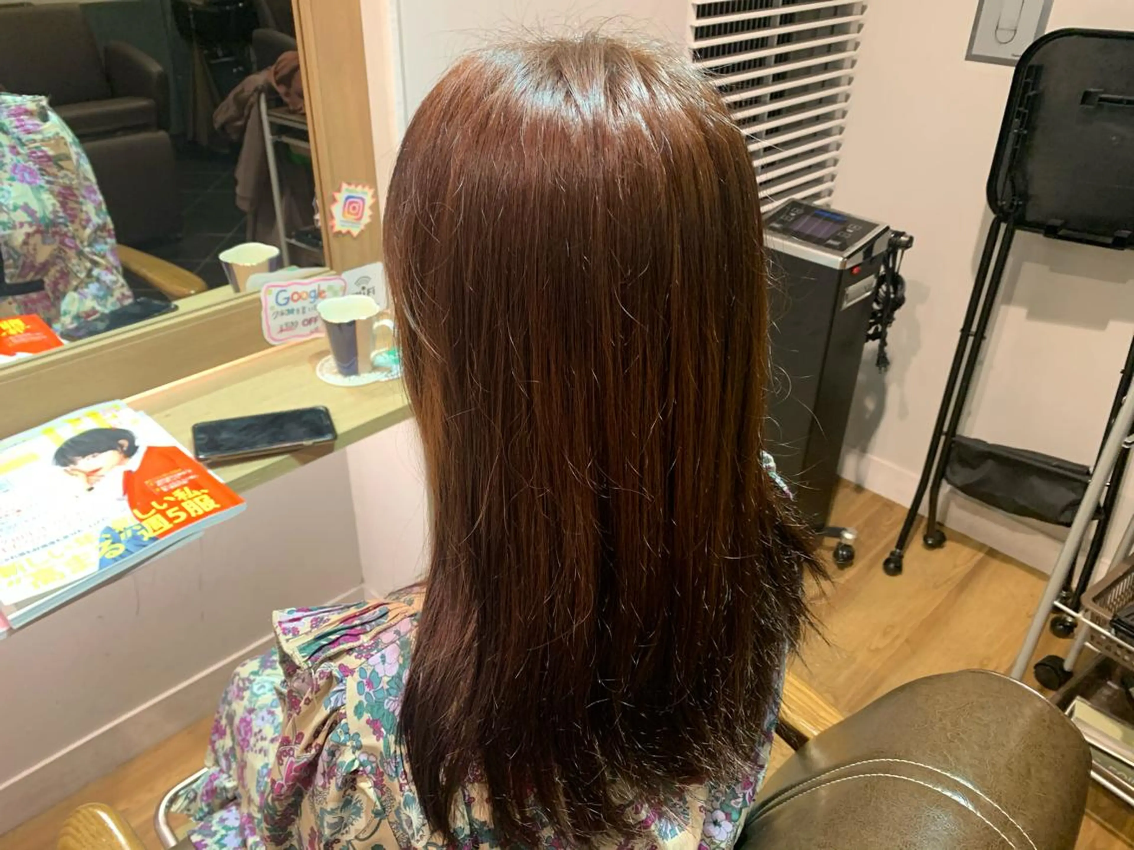ロング カラー ベージュカラー ピンクカラー ピンクベージュ ツキダテ ユイのヘアスタイル