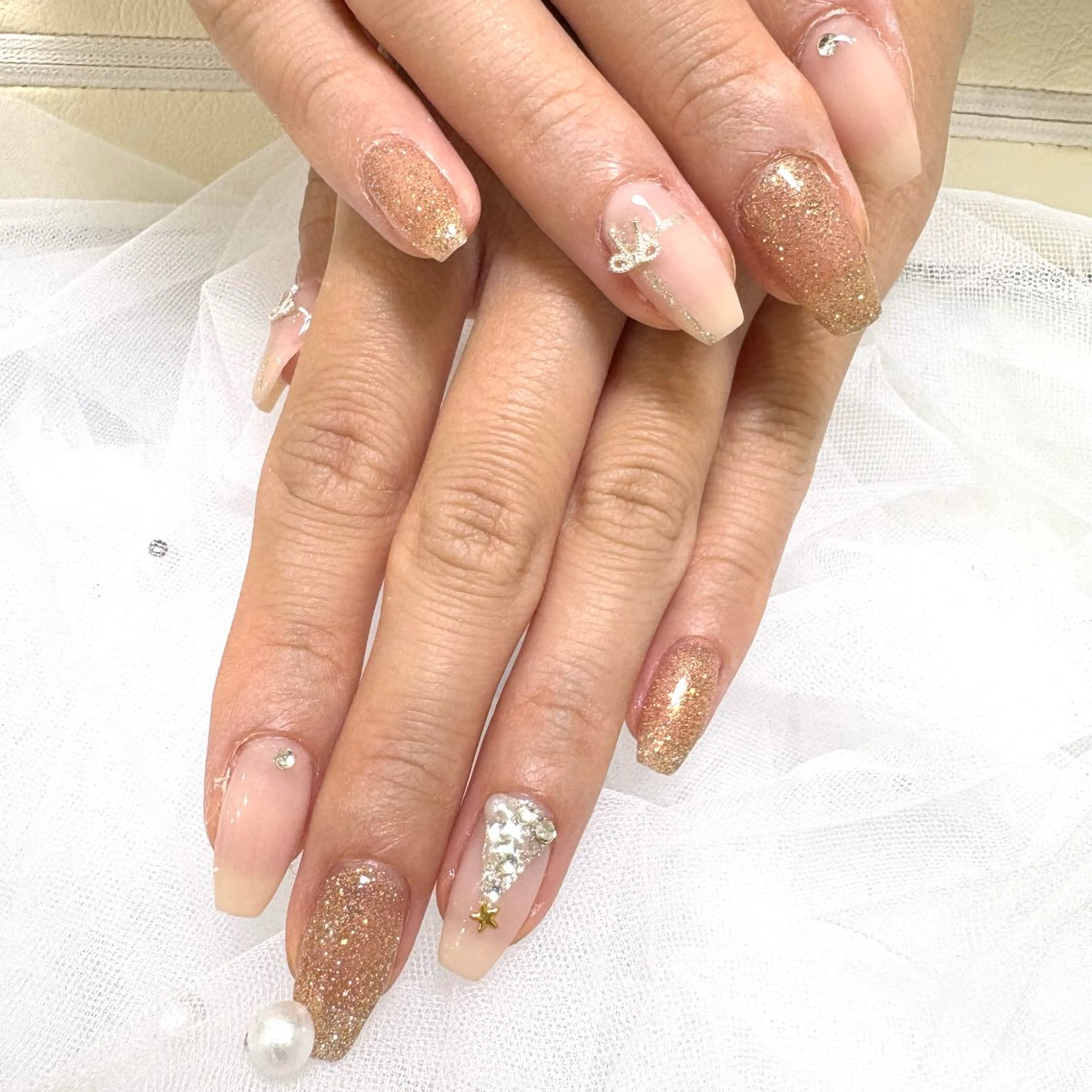 ネイル 冬ネイル クリスマス エルバイノリコ 嶋岡のネイルデザイン