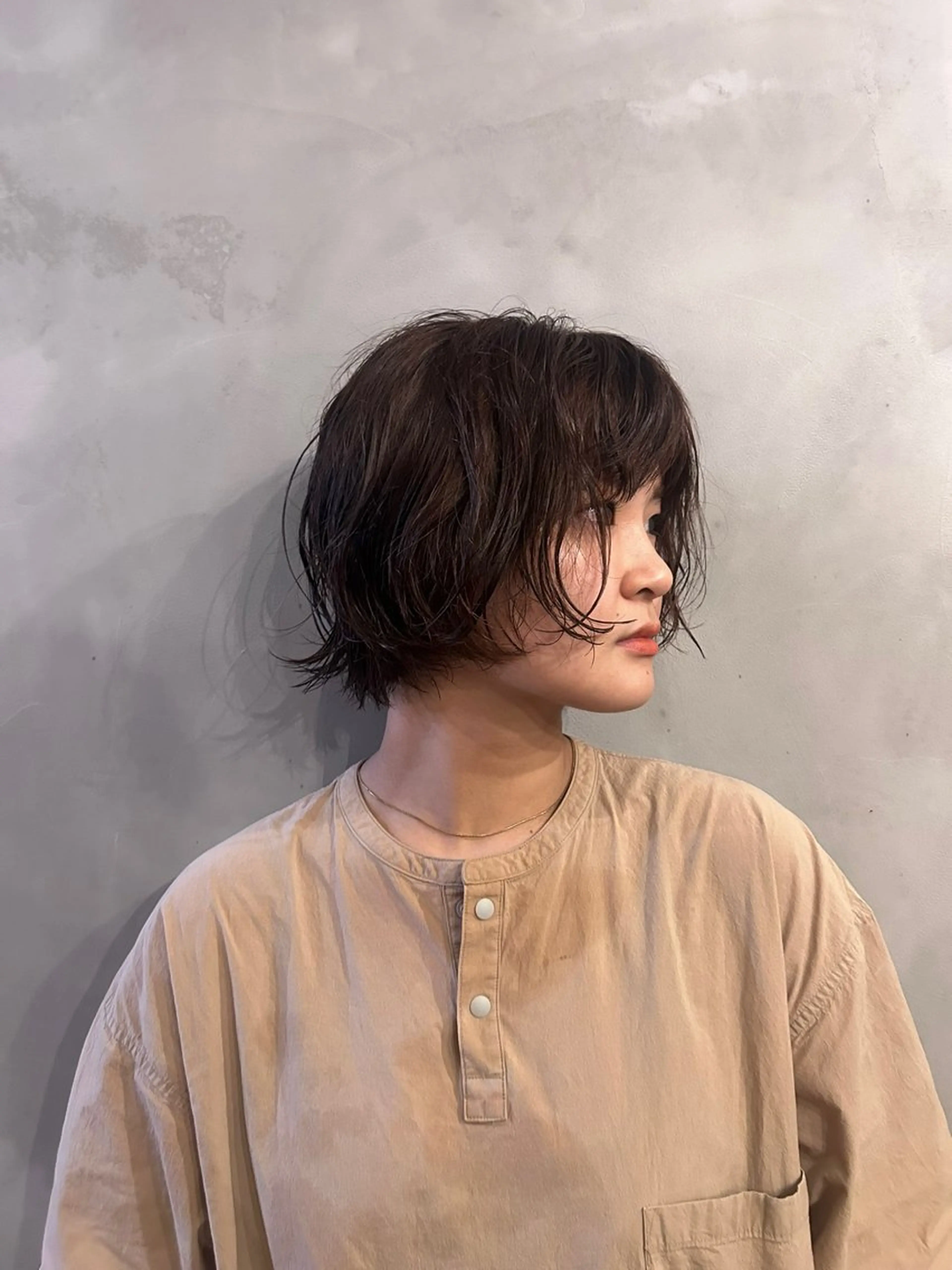 ミディアム パーマ ミディアムパーマ ボブ ニュアンスパーマ カット パーマ 🌿ボブ パーマ高橋啓太🌿のヘアスタイル