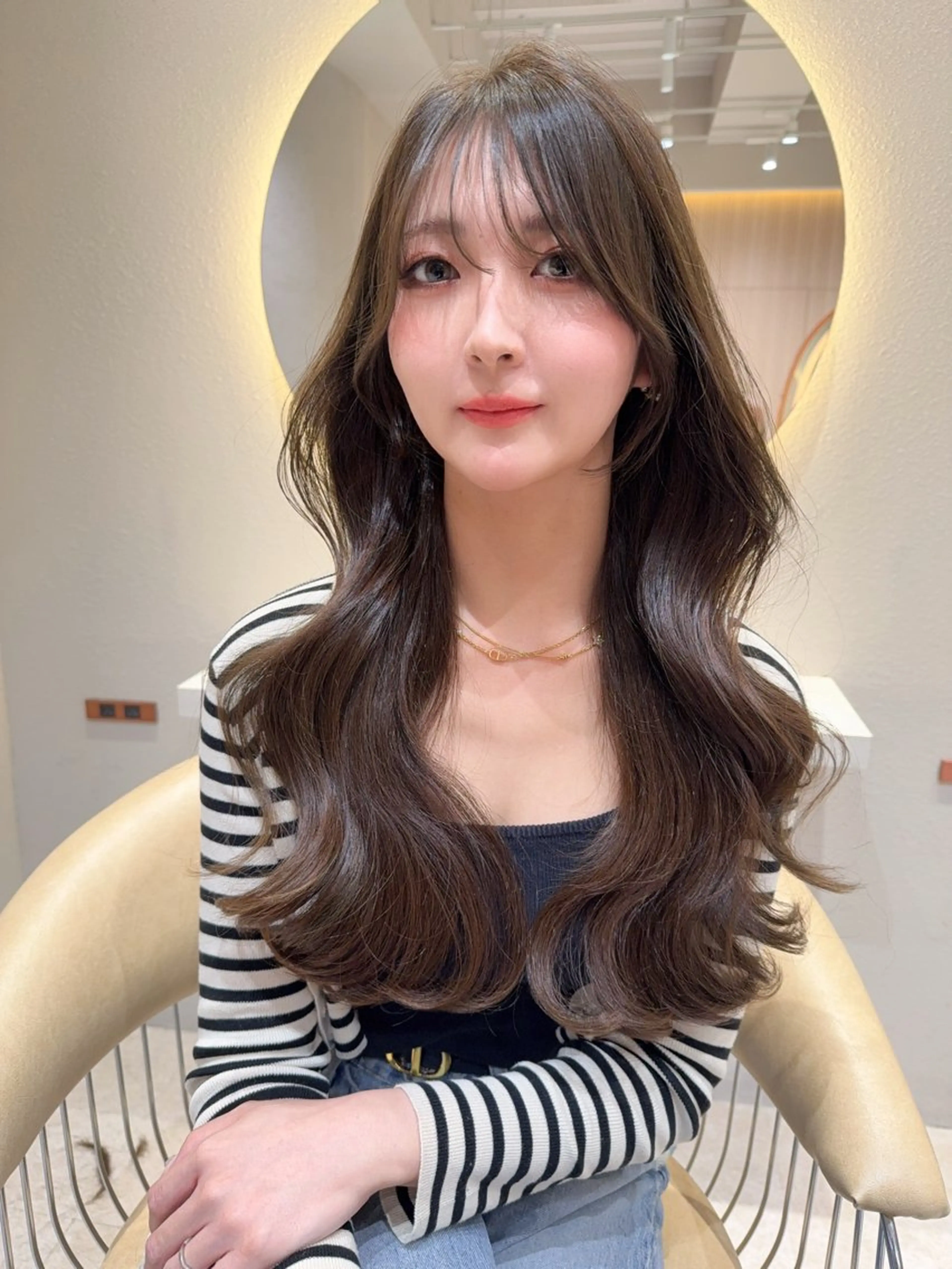 セミロング カラー カット ヘアカラー トリートメント レイヤー❣️縮毛矯 川村利幸のヘアスタイル