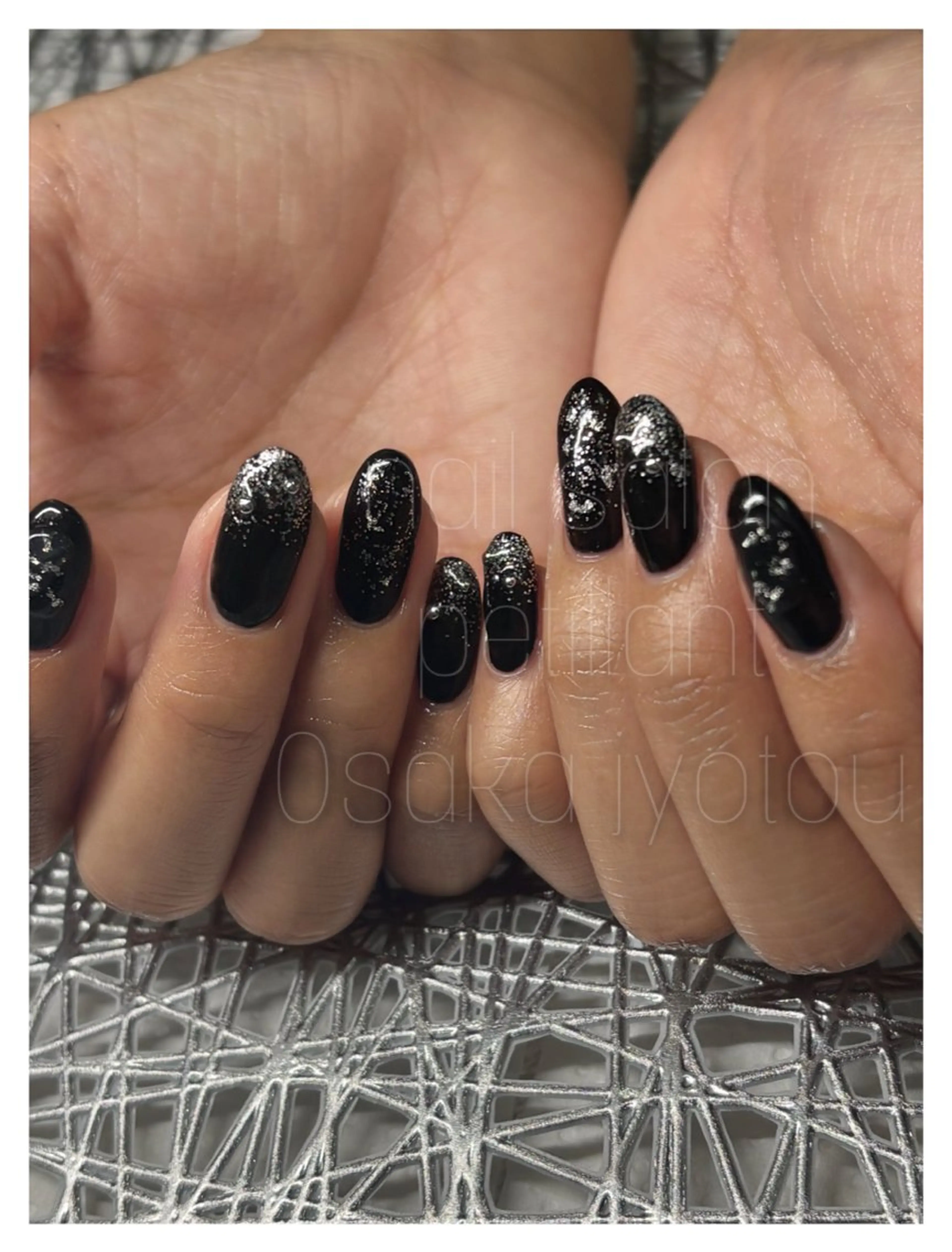 ネイル アートネイル クリアネイル nail salon petillantのネイルデザイン