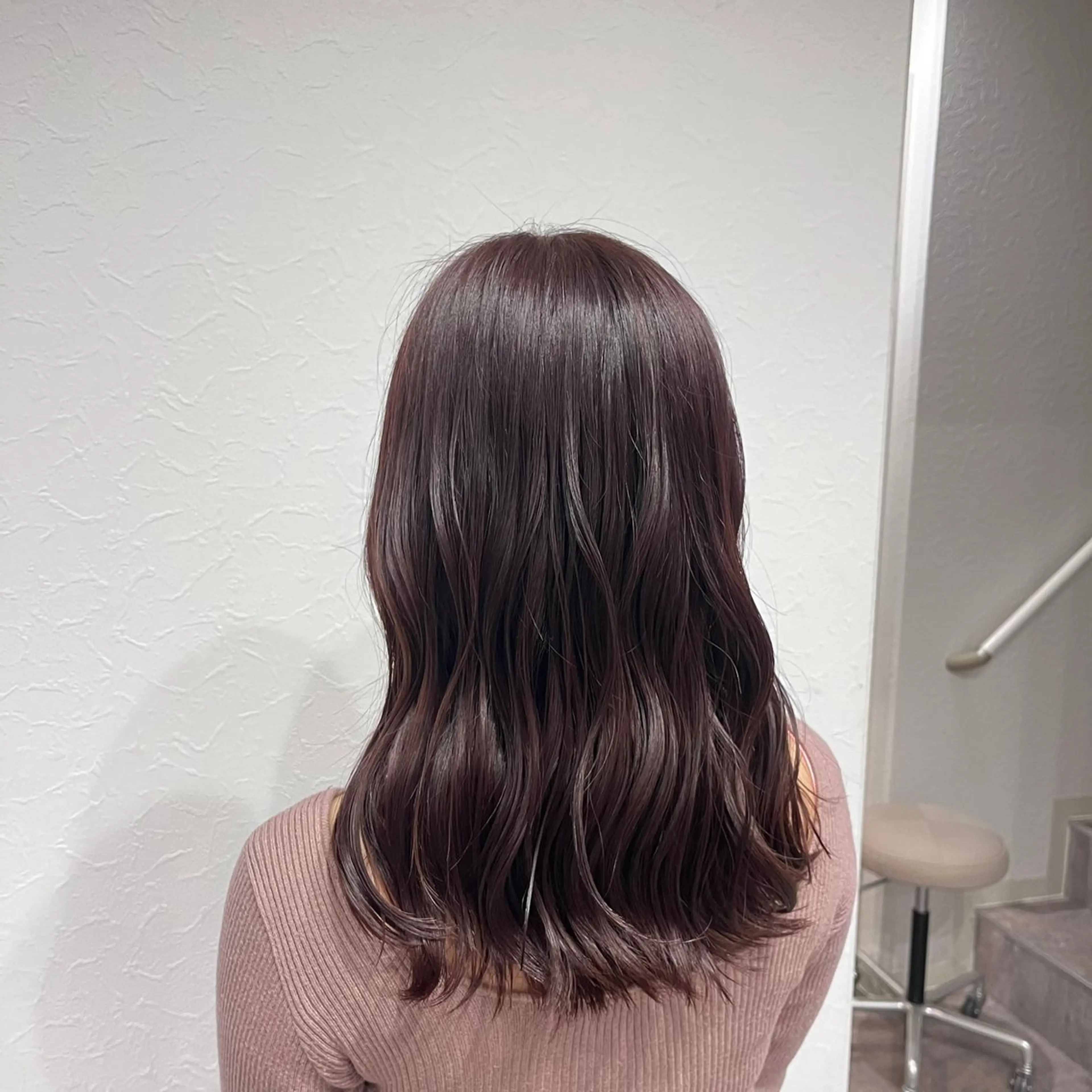 ロング カラー ブラウンカラー ピンクカラー ピンクブラウン ヘアカラー カットモデル✂️ ゆうかのヘアスタイル