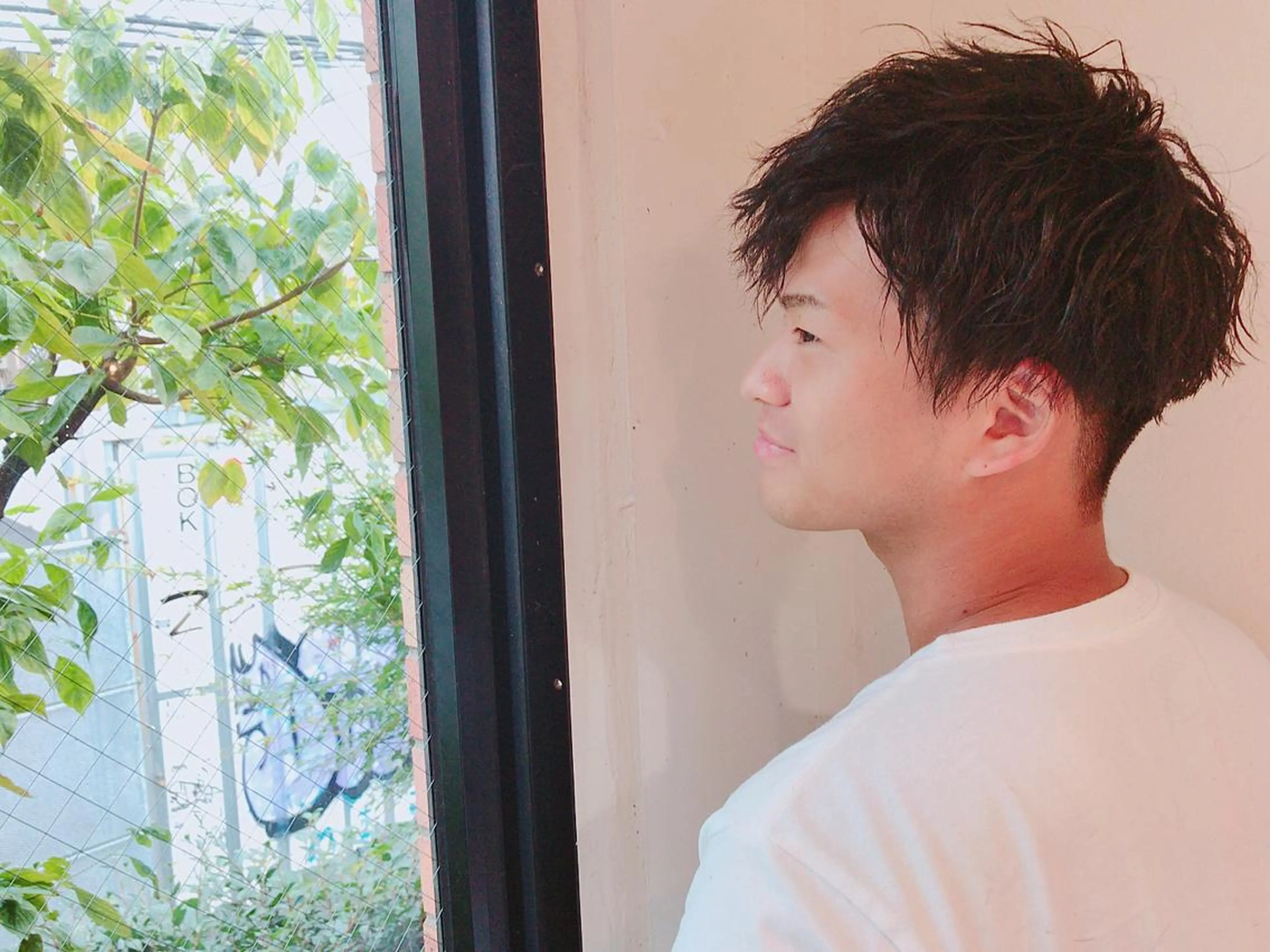 ショート カラー パーマ メンズ カット パーマ ちこ .のヘアスタイル