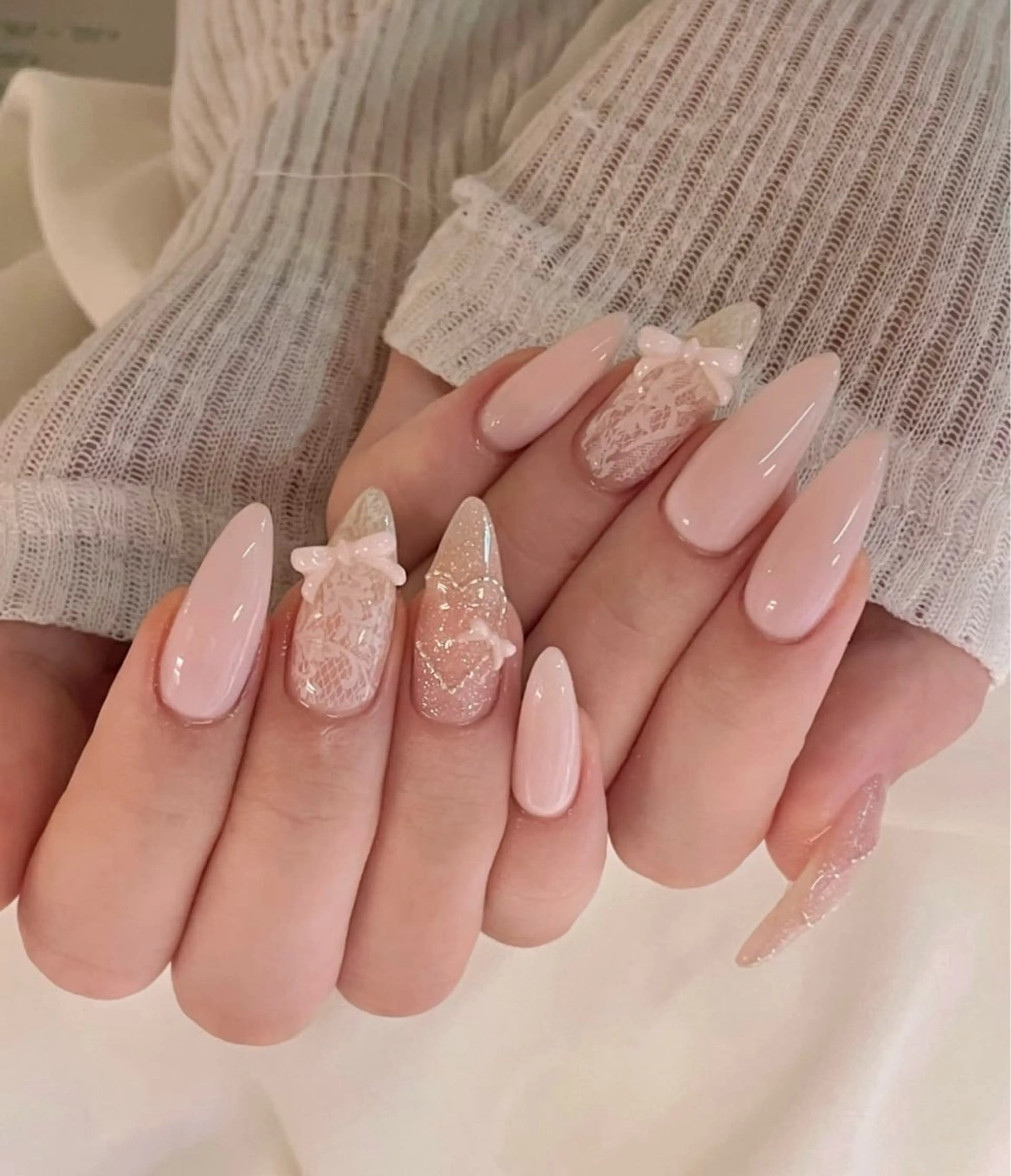 ネイル フレンチネイル ジェルネイル マグネットネイル 持ち込み ニュアンスネイル ハンドネイル Ribbonnail salonのネイルデザイン
