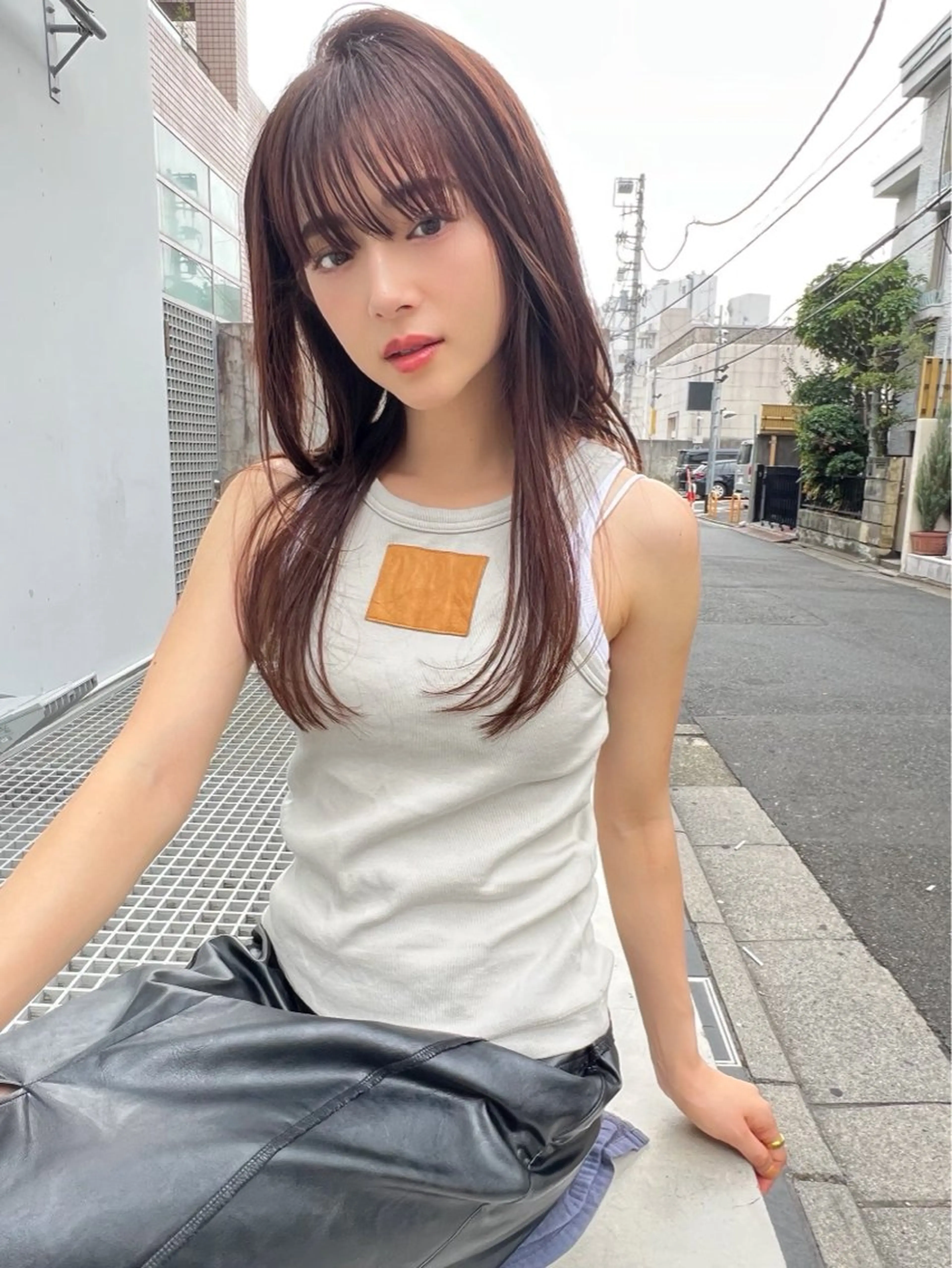 ロング カラー 髪質改善 レイヤーカット ✨🩷似合わせ🩷✨ ブリーチ🫰🏾前川のヘアスタイル