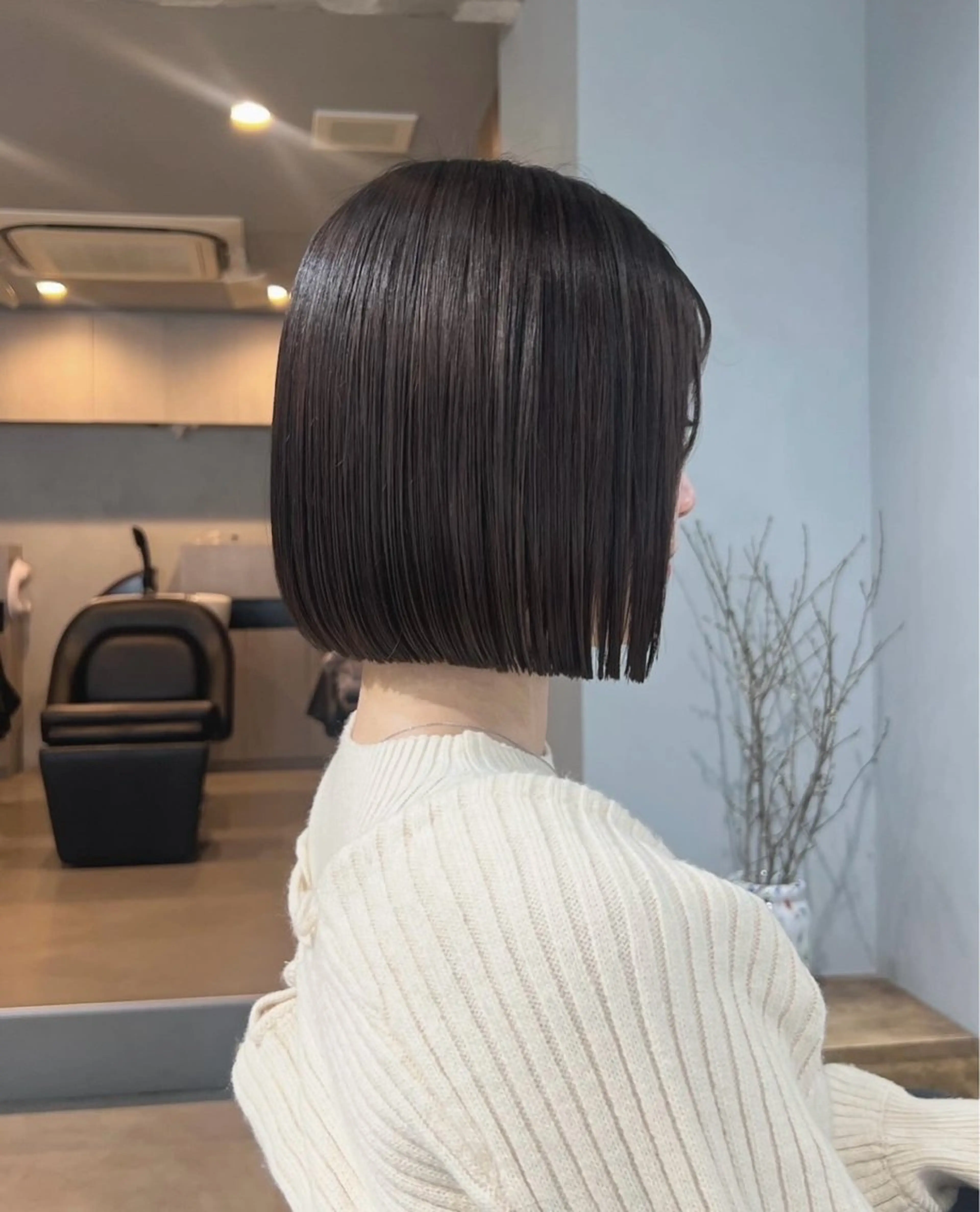 ミディアム カラー カット ヘアカラー トリートメント akane/ボブ /ブラウンベージュのヘアスタイル