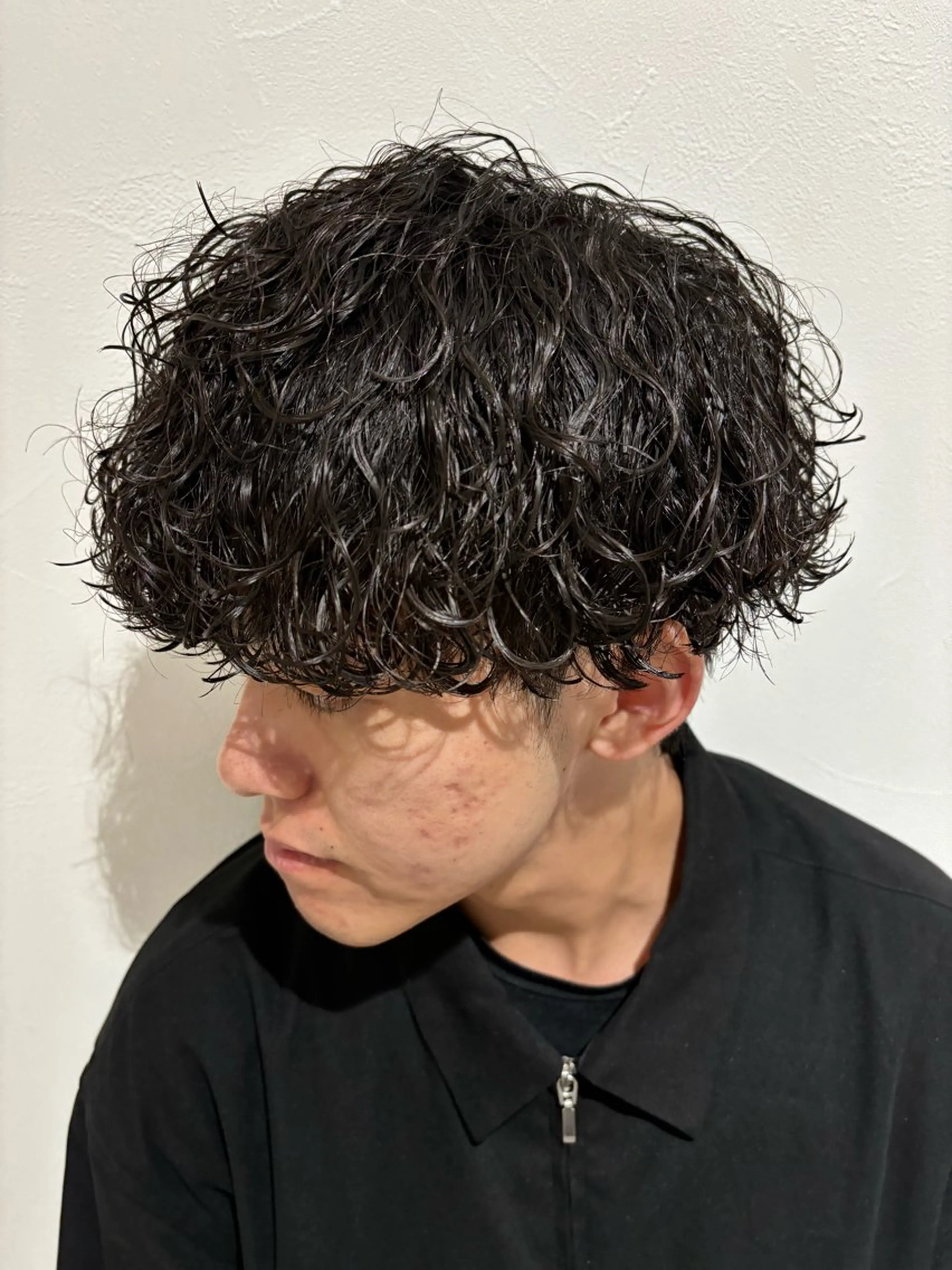 パーマ メンズ メンズパーマ 波巻きパーマ ボブ/レイヤー /河内温太のヘアスタイル
