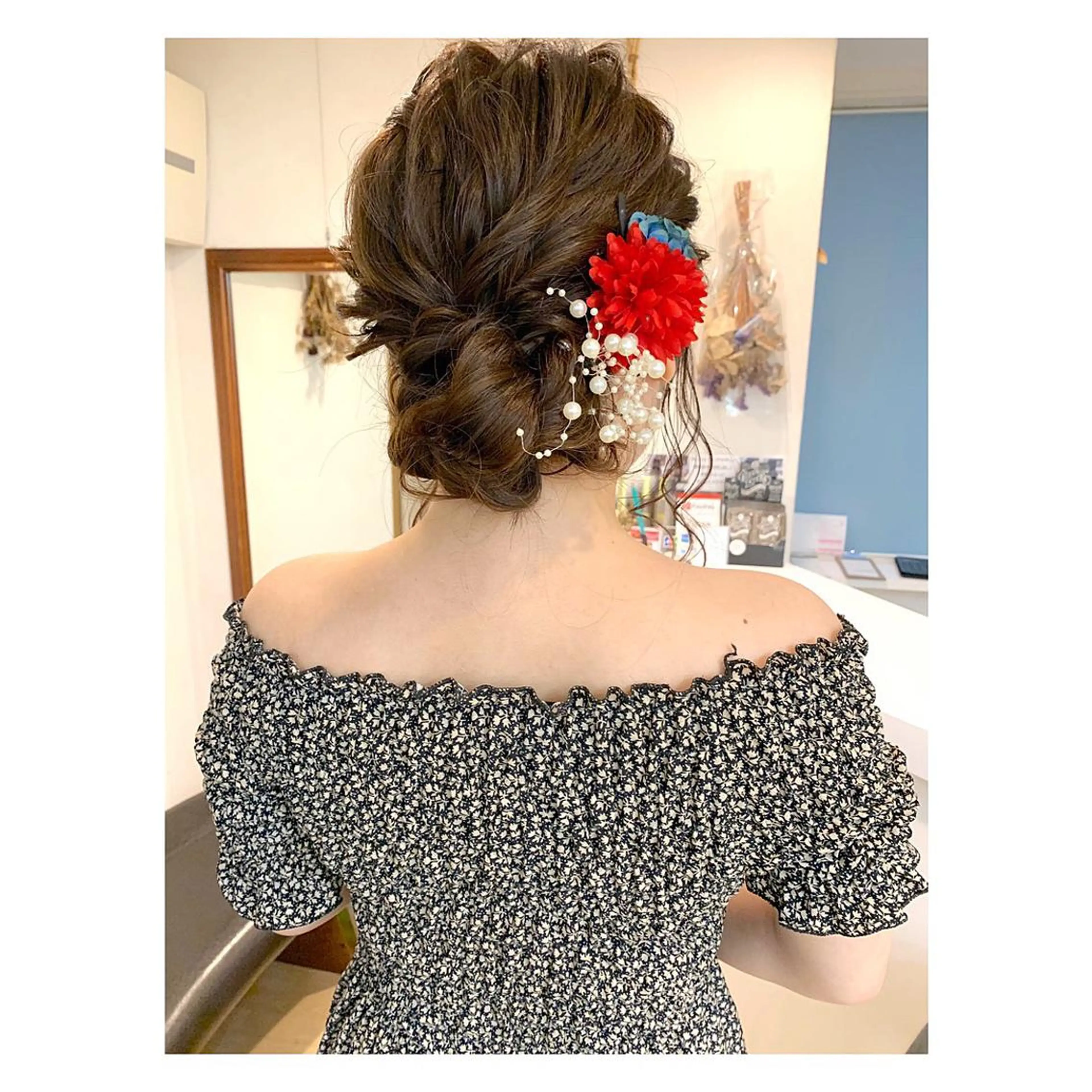 ミディアム ヘアアレンジ クニモトハルナ ボブ/柔らかカラーのヘアスタイル