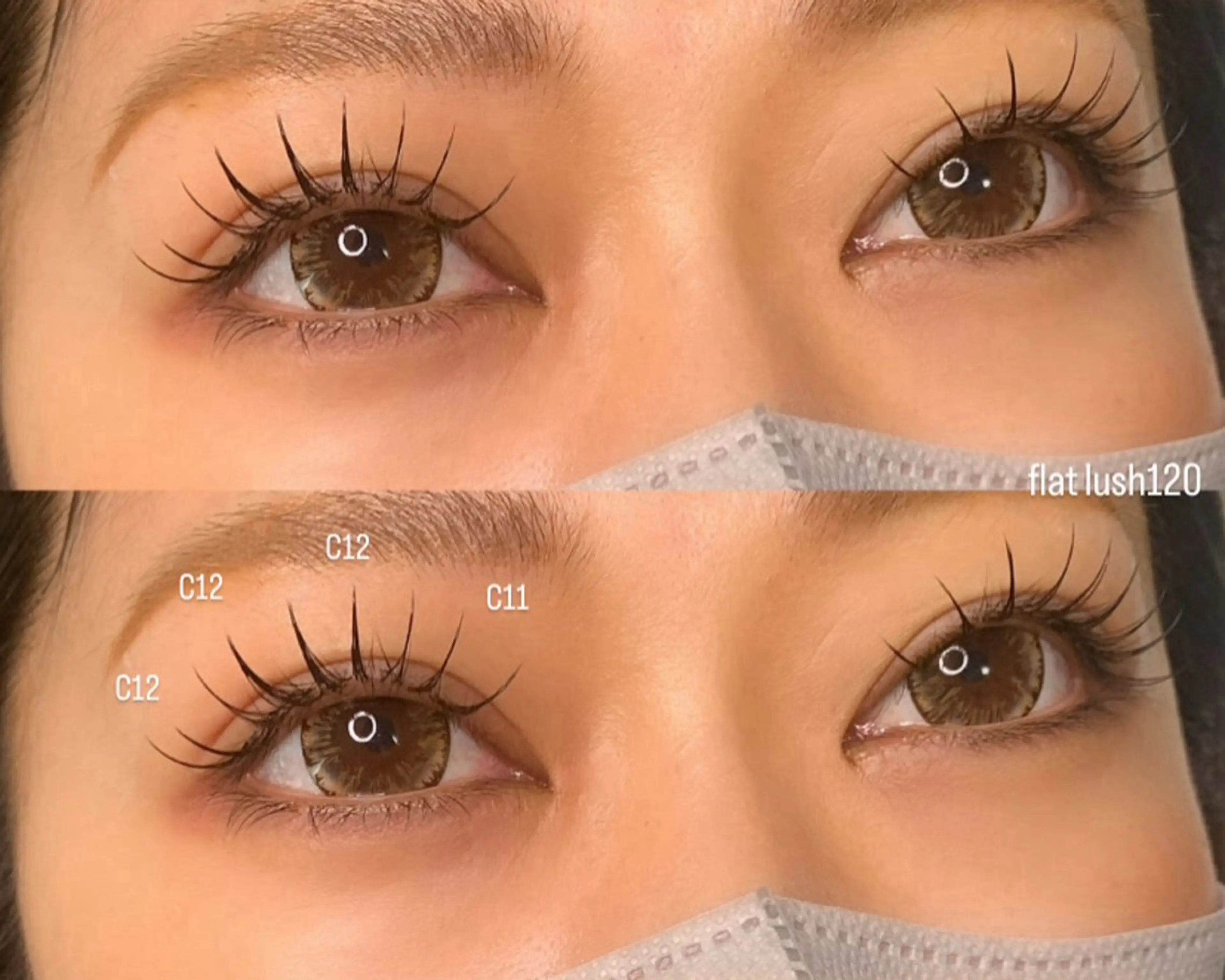 マツエク・マツパ フラットラッシュ Eyelash Salon IROのマツエク・マツパデザイン