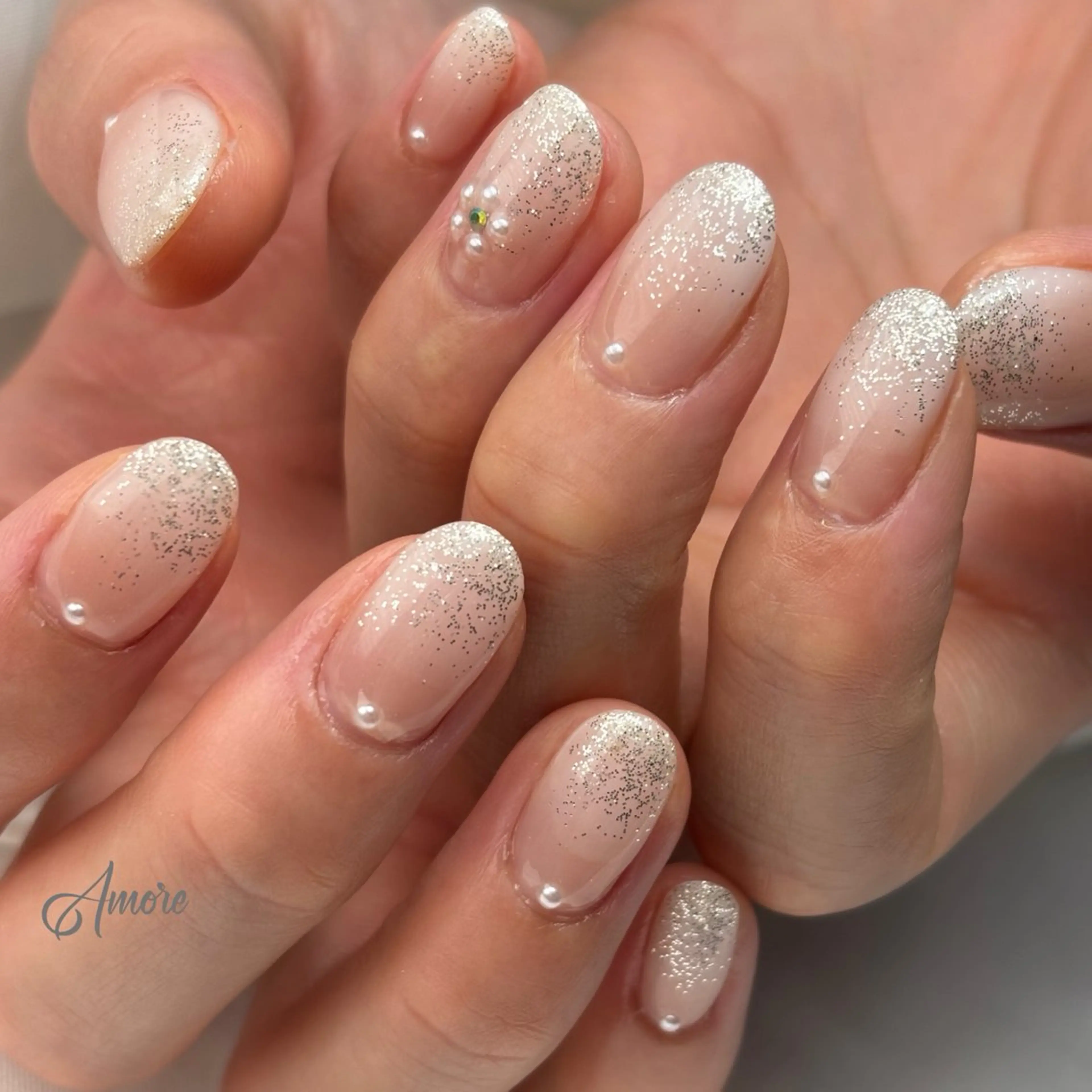 ネイル ジェルネイル キラキラネイル 韓国ネイル マグネットネイル パラジェル You kyehwaのネイルデザイン