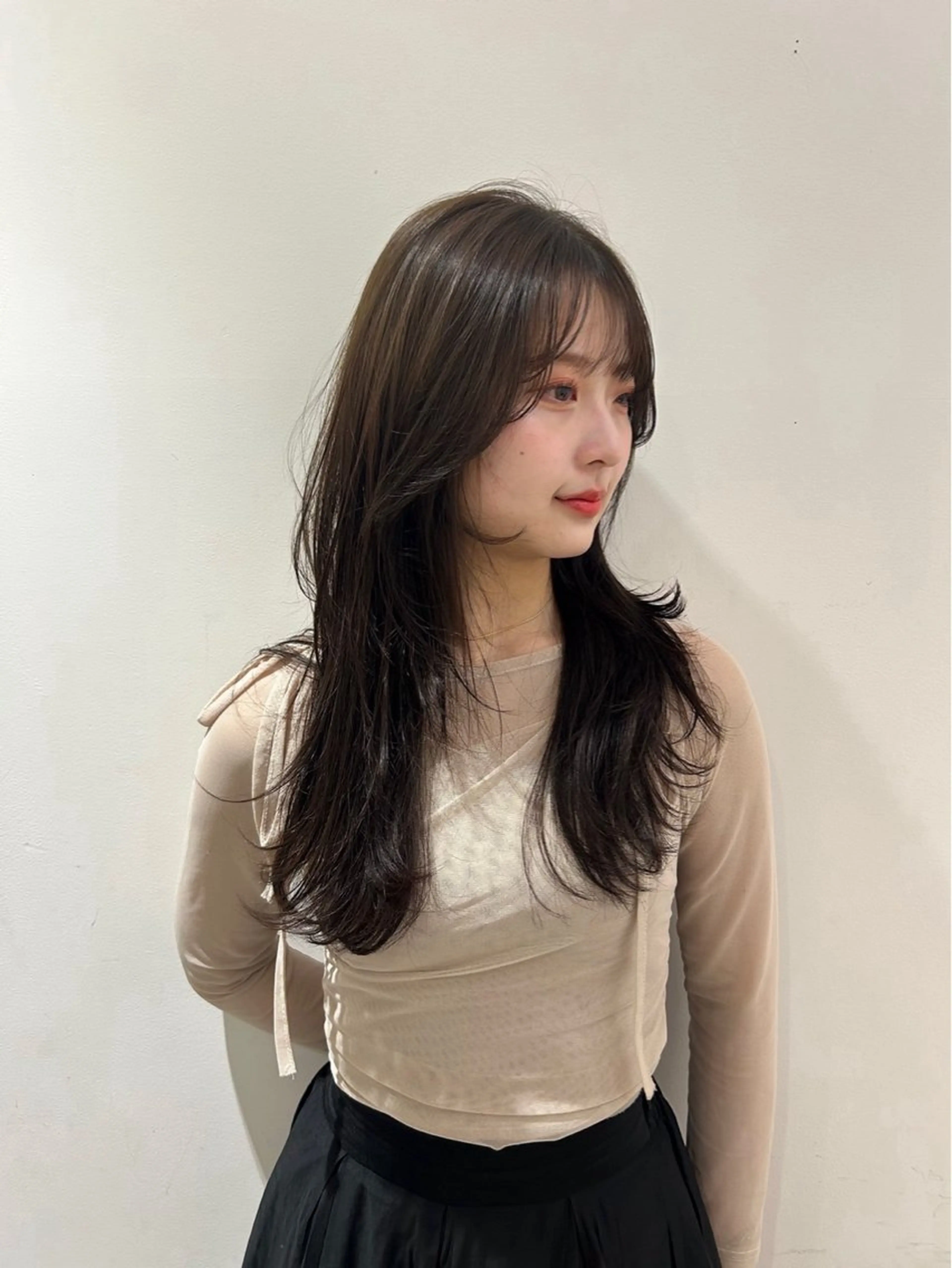 ロング カラー カット ヘアカラー 🫧透明感カラー/ 青山瑞季🫧のヘアスタイル