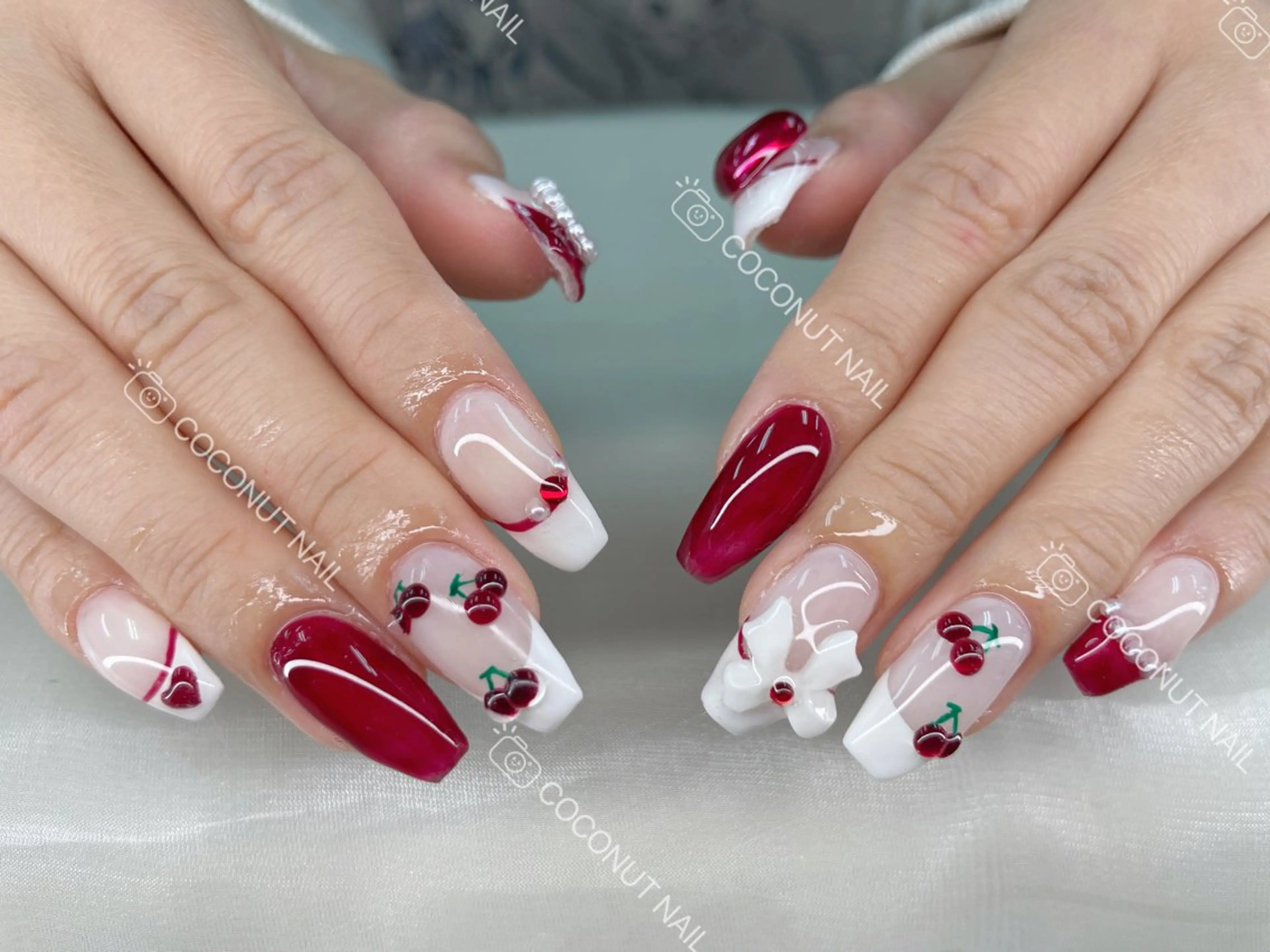 ネイル ハンドネイル 神田 ココナッツのネイルデザイン