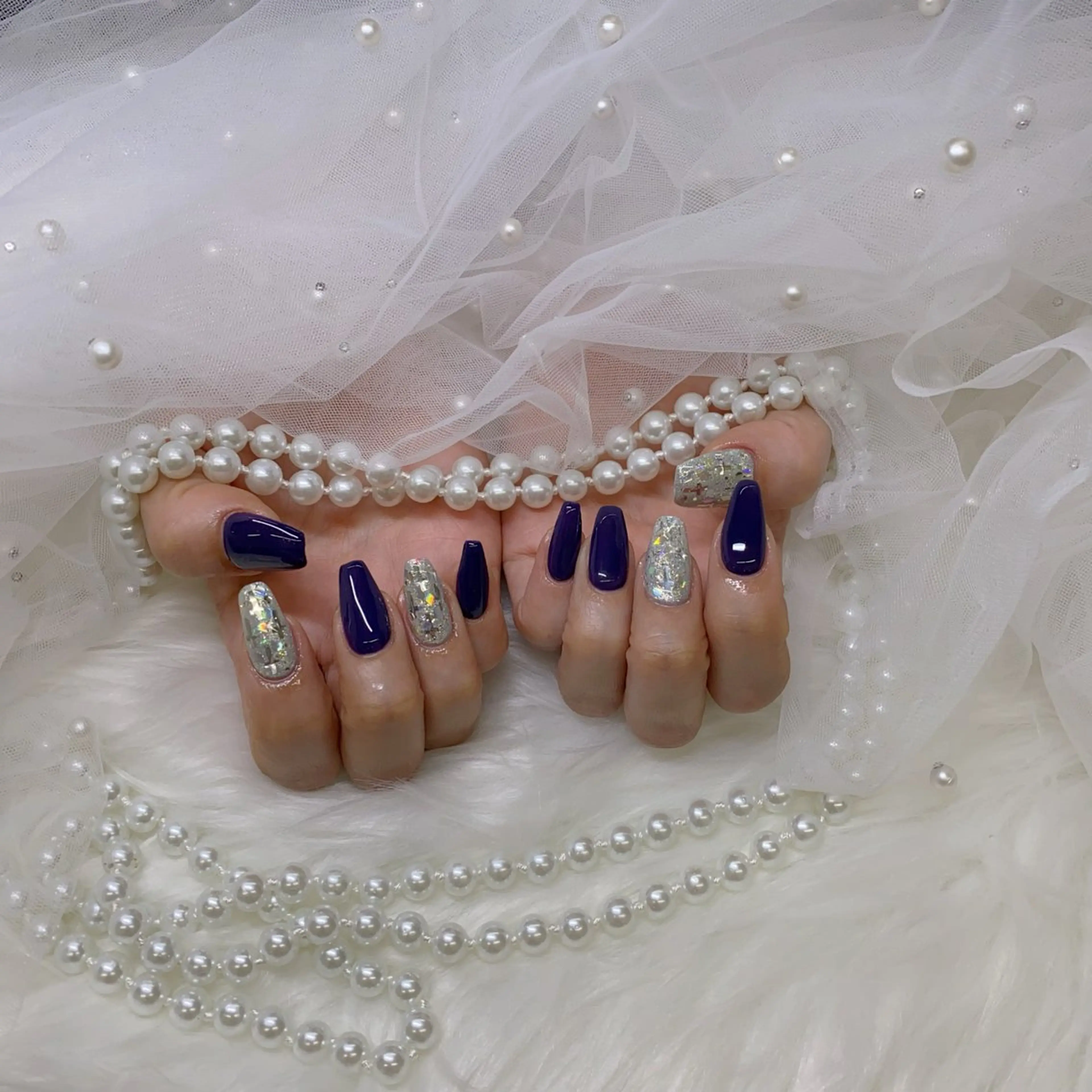 ネイル ETERNA Nail 銀座店【パラジェル/フィルイン/チップ長さだし/マグネット/ニュアンス】所属・ア カリのネイルデザイン