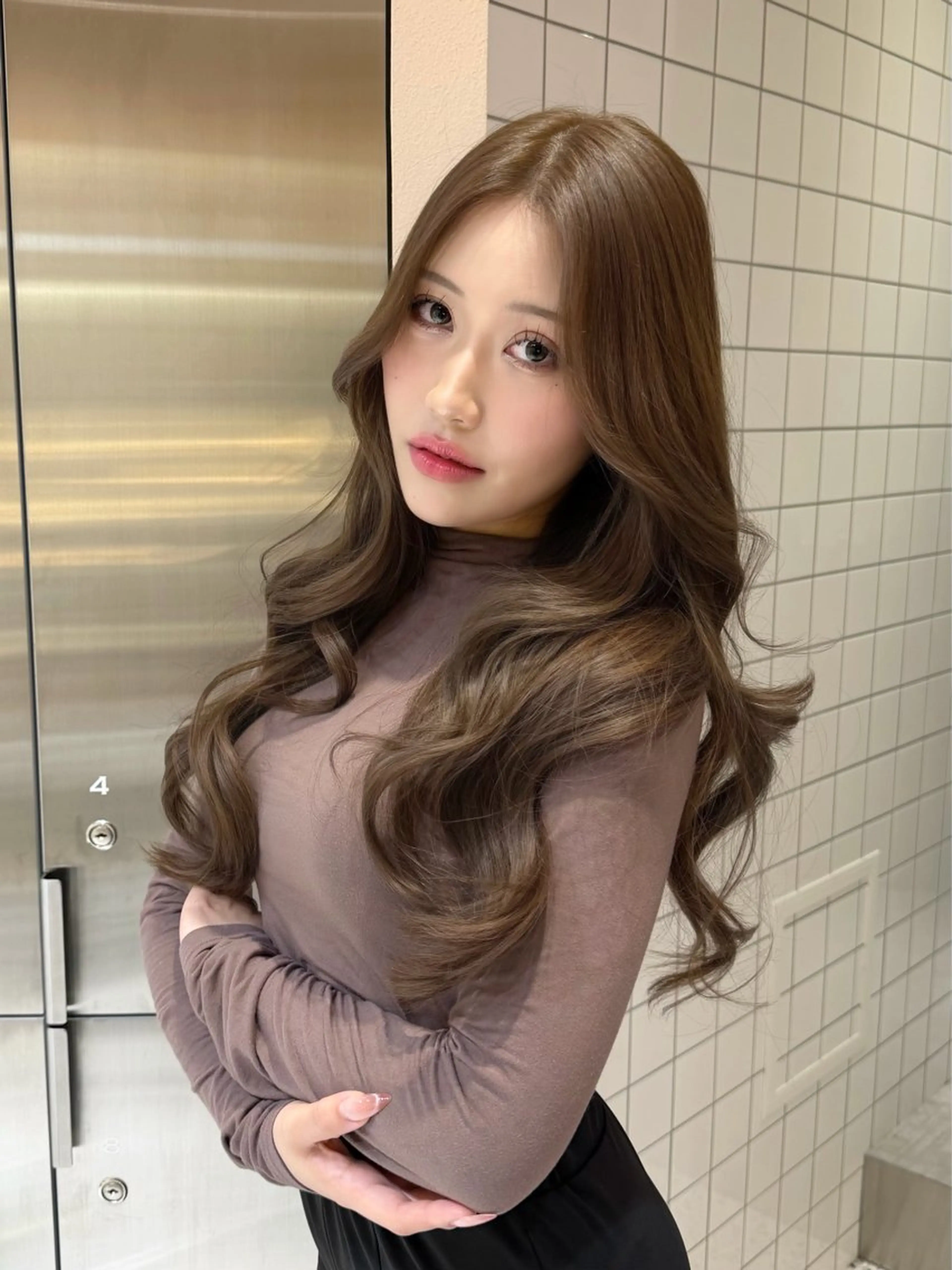 ロング カラー ヘアカラー Kaede/ブリーチ なし/レイヤー🤍のヘアスタイル