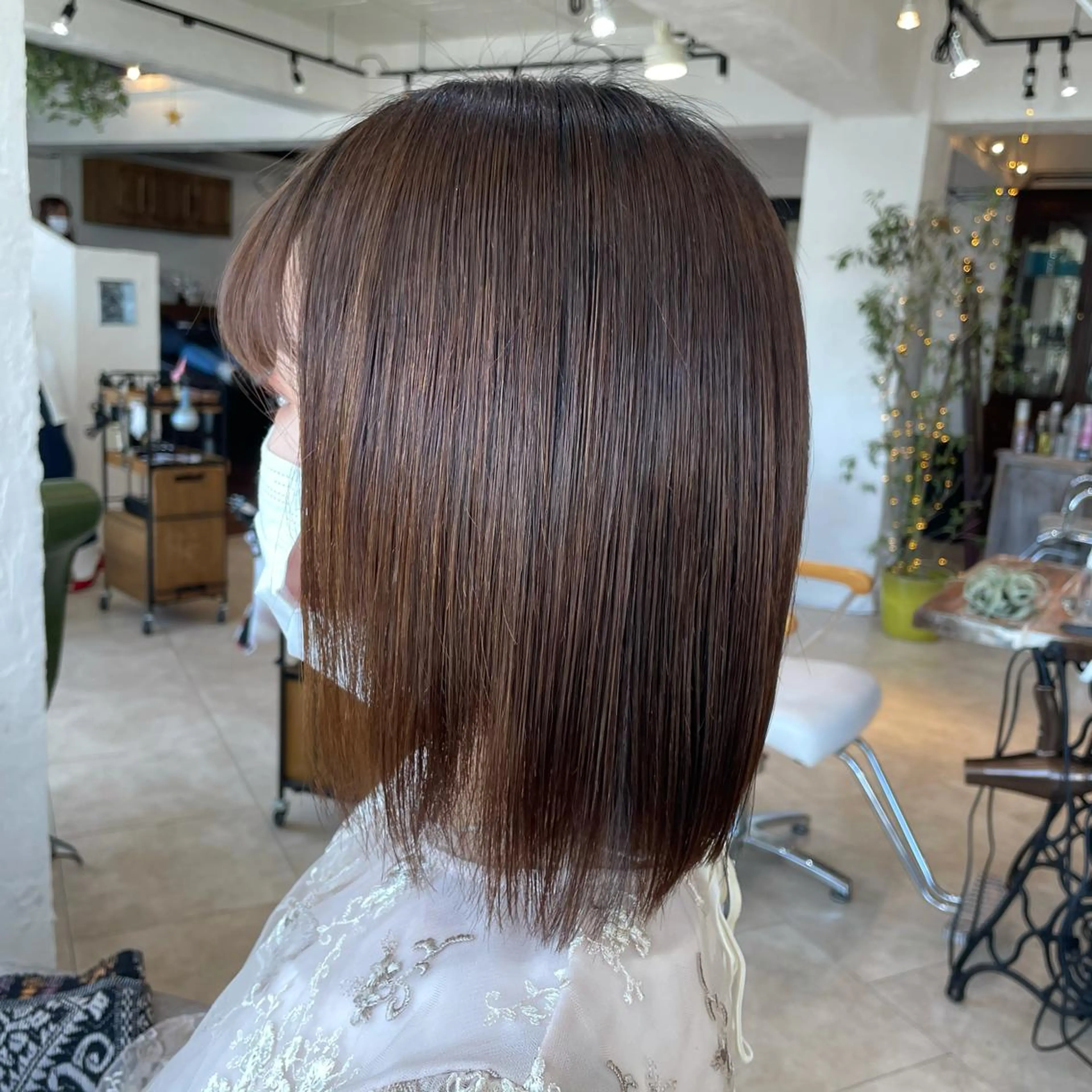 ミディアム 清水 美雪のヘアスタイル